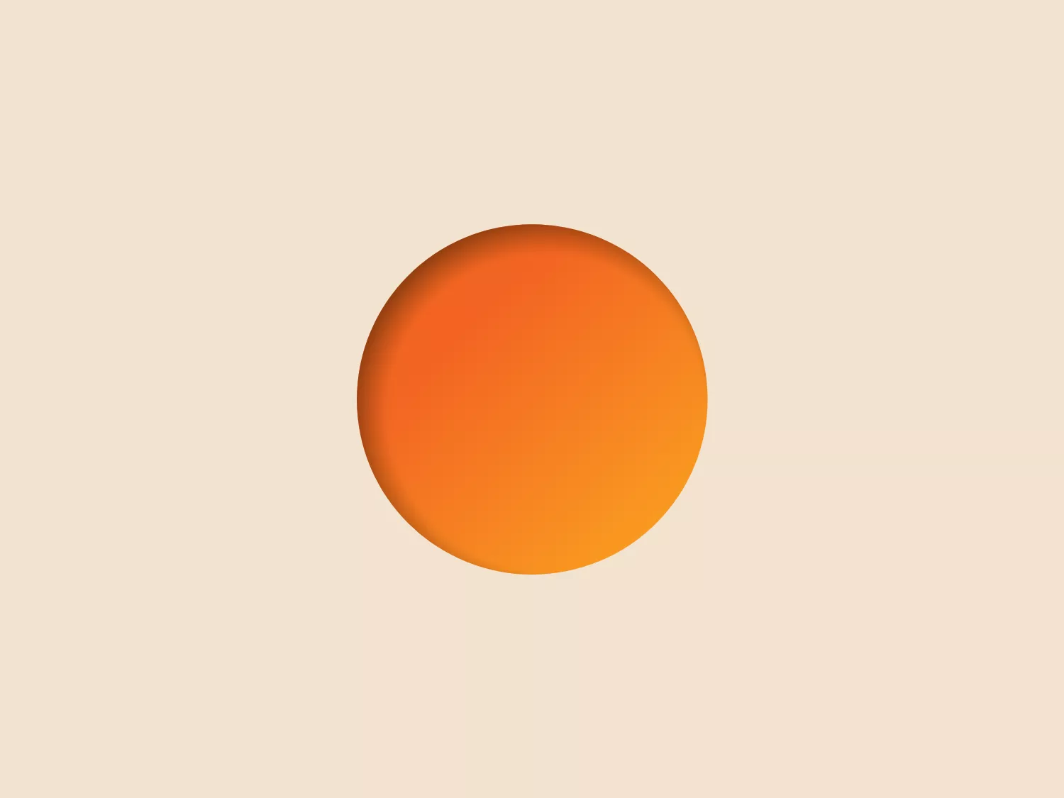 The image features the Discover logo, a bold and vibrant orange circle with a three-dimensional gradient effect, transitioning from dark to light. The simplicity of the design makes it striking and easy to recognize, focusing purely on the spherical form and the depth provided by the gradient. The color choice is energetic and attention-grabbing.