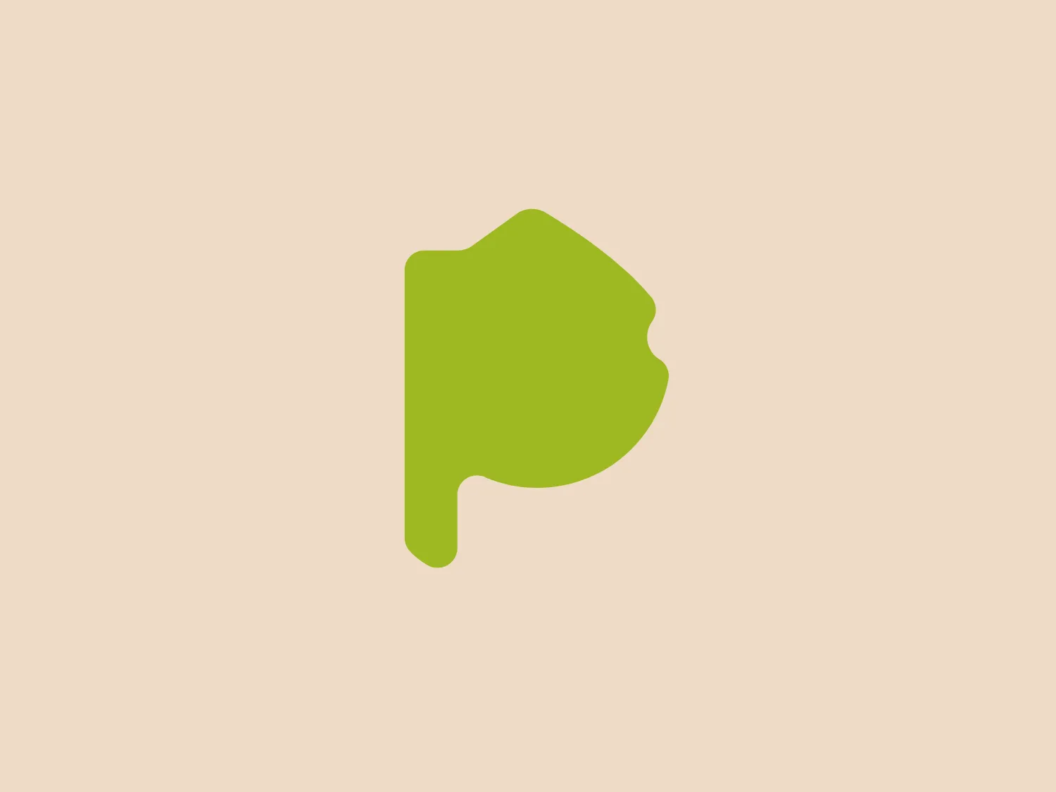 The Buenos Aires Provincia logo features a minimalist and modern representation of a green fish facing left, with its tail fin pointing upwards. The design is a solid lime green color (#9BC53D), using basic geometric shapes and smooth curves to create a friendly and approachable brand identity.
