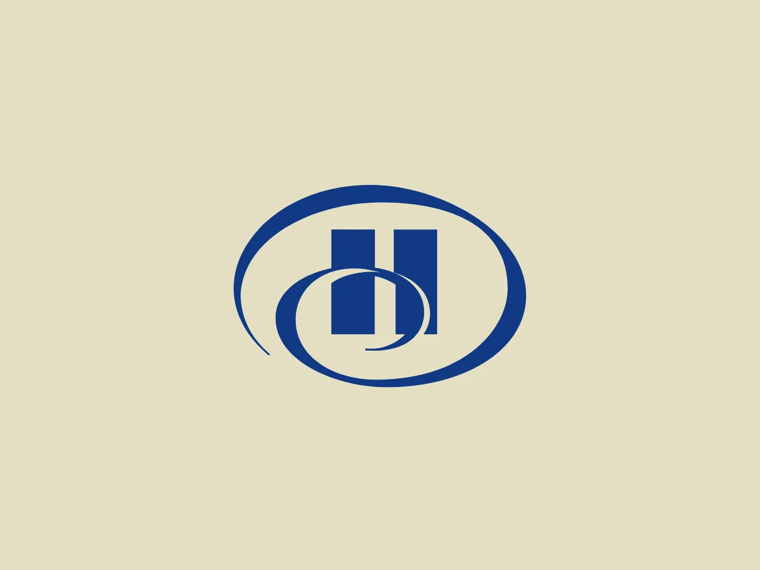The logo showcases a sleek and modern design with bold blue lines and shapes. The focal point is a symmetrical letter H, formed by vertical bars with sharp edges, enclosed within a perfectly circular outline. An additional circular arrow surrounds the H, conveying motion or a cycle. The solid and rich blue color exudes professionalism and trustworthiness. The minimalistic yet meaningful design is easily scalable and suitable for various mediums due to its clear and uncomplicated structure.