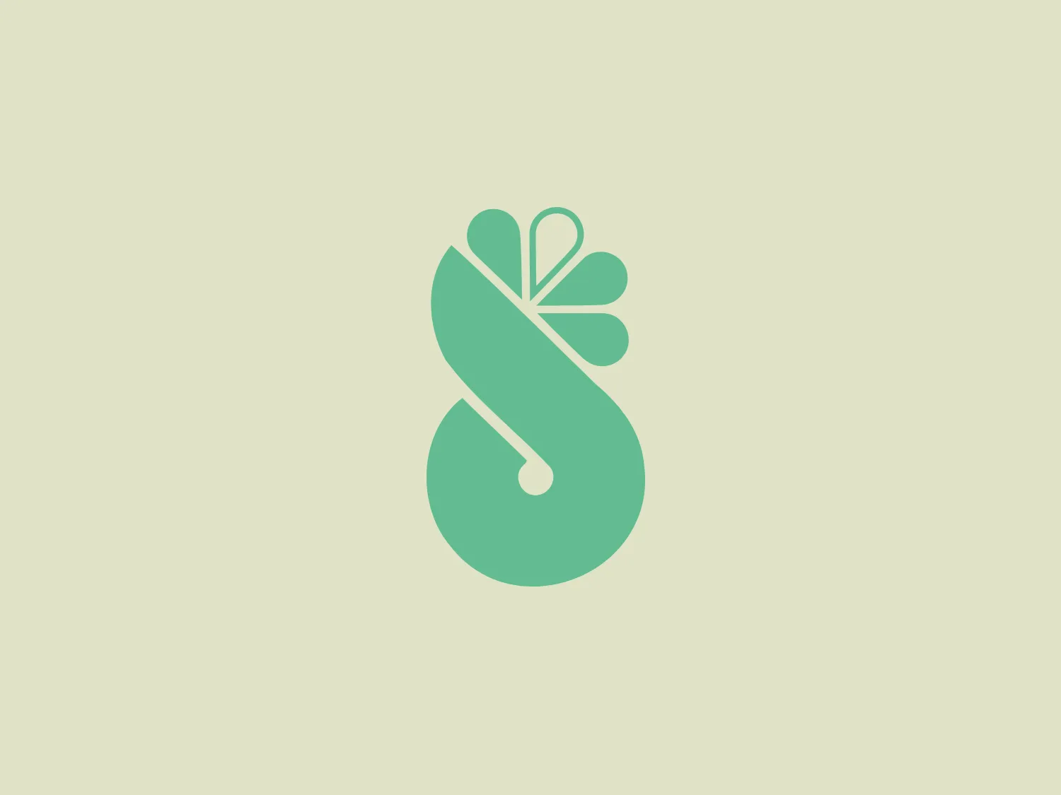 The Spinnrad logo features a stylized, abstract design that resembles a combination of a leaf or a floral element and an organic shape or letter. The main figure is a green color, with different tints creating depth and visual interest. It consists of a sleek teardrop-like shape, enveloping a white element that forms an elegant curve, hinting at naturalistic themes with a modern twist. The overall aesthetic is clean, contemporary, and resonates with themes of growth, sustainability, and dynamism.