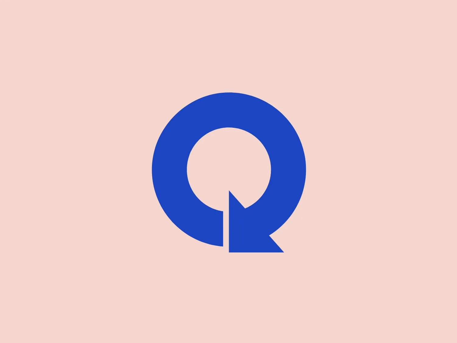 The Quillo logo is a bold, blue-colored stylized letter "Q" with a modern and minimalistic design. Utilizing clean lines and a geometric shape, the outer circular ring intersects with an inner element resembling a right-angled triangle, with its point forming a subtle tail at the bottom right. Additionally, the use of negative space within the inner part of the "Q" creates a dynamic and easily recognizable symbol. The blue color exudes a strong and confident presence, suggesting reliability and professionalism.