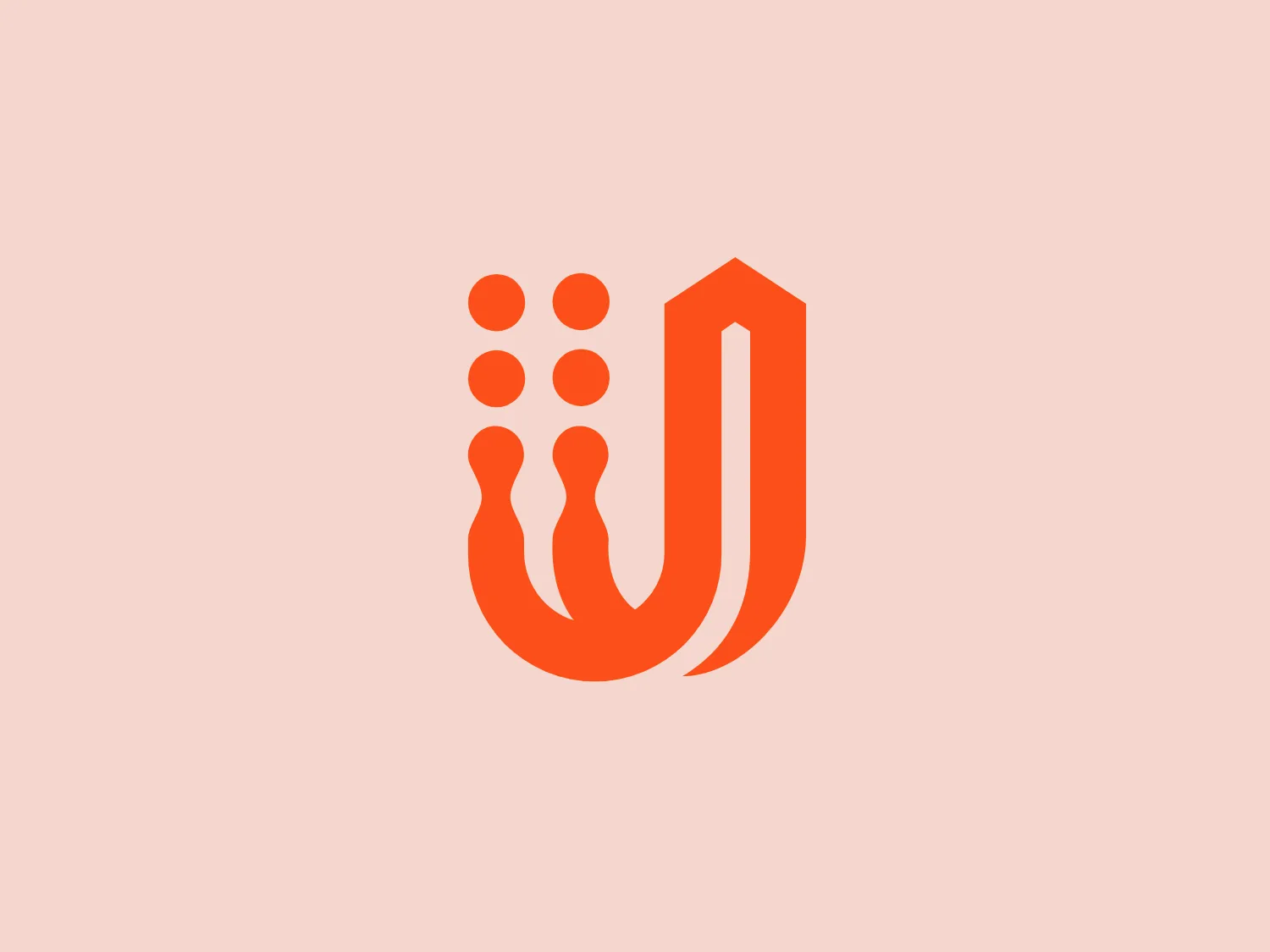 The Uservoice logo is comprised of a warm orange, minimalistic yet dynamic representation that combines an abstract figure with the letter "U". The vertical form closely resembles the letter "U" with its right side extending into a straight, tall line. On the left side, four circular dots form a vertical line, each decreasing in size from top to bottom, suggesting a sense of motion or progression. The design's simplicity allows for scalability and versatility in various applications.