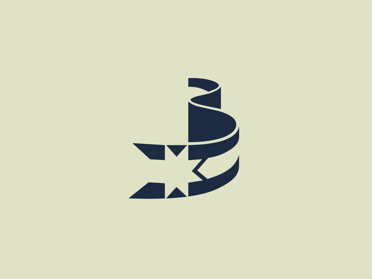 The City Ballarat logo features a modern, geometric design with stylized dark blue elements that create the impression of a dynamic and forward-moving object. The sharp angles and smooth curves convey a sense of speed and precision. Arranged in a circular formation, an abstract star at the bottom brings a sense of excellence and reaching for the stars. The clever use of negative space within the shapes adds depth and complexity to the overall design, enhancing its sleek and contemporary style.