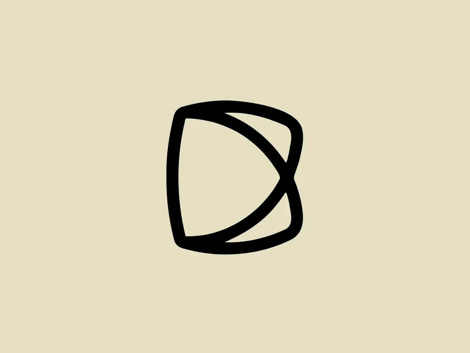 The Bing Digital logo features a stylized geometric shape that resembles an abstract three-dimensional figure or a mobius strip. It is composed of bold, black lines that create the illusion of a continuous form twisting onto itself, giving it a dynamic and modern appearance. The lines vary in thickness, emphasizing the shape's fluidity and adding depth to the design. The logo is simple yet has a high-impact visual, making it versatile for various branding applications. Given its monochromatic scheme, a subtle background color would complement it well without overpowering the design.