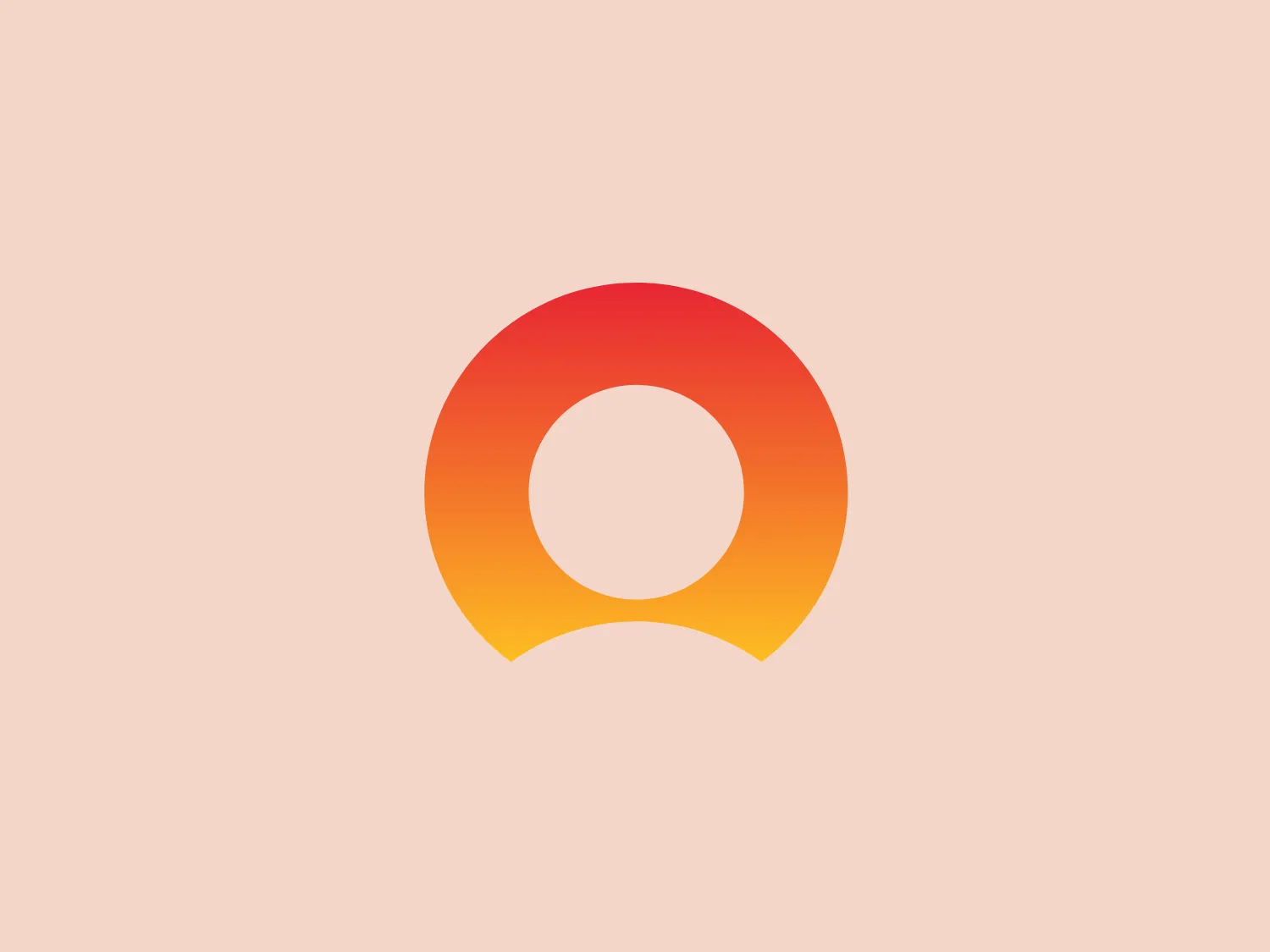 The Origin Energy logo is a simple, abstract design with a gradient color scheme transitioning from a warm, sunset orange at the top to a vibrant, golden yellow towards the bottom. The shape of the logo is a stylized circle with an open section at the bottom, giving it the look of a ring or an incomplete letter "O". Its clean lines and gradient effect give it a modern and energetic aesthetic that suggests movement and dynamism, allowing the bold color transition to stand out.