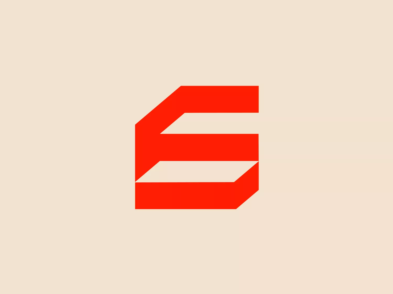 The logo for Staalkade 6 showcases a stylized letter "S" made up of three bold red parallel stripes with sharp angles and clean, geometric edges, creating a modern and dynamic appearance. The negative space between the stripes forms the contours of the "S," giving it a solid and forward-moving look. The slant and cut-off design add to the sense of motion and strength. The logo's vibrant red color could be complemented by a soft neutral color for a subtle contrast.