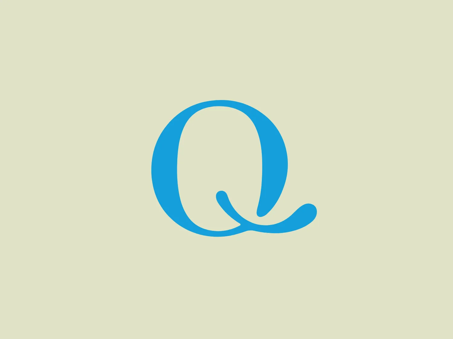 The Q Meieriene logo features a stylized letter 'Q' composed of two distinct shapes—a bold circle and an elongated tail that curves underneath it. The design is minimalistic with smooth, flowing lines, emphasizing a sense of simplicity and modernity. The color of the logo is a bright and calming shade of blue, which suggests trustworthiness and professionalism. The negative space within the circle aligns with the tail, creating a harmonious and balanced look. The Q Meieriene logo is sleek, making it adaptable for various branding applications.