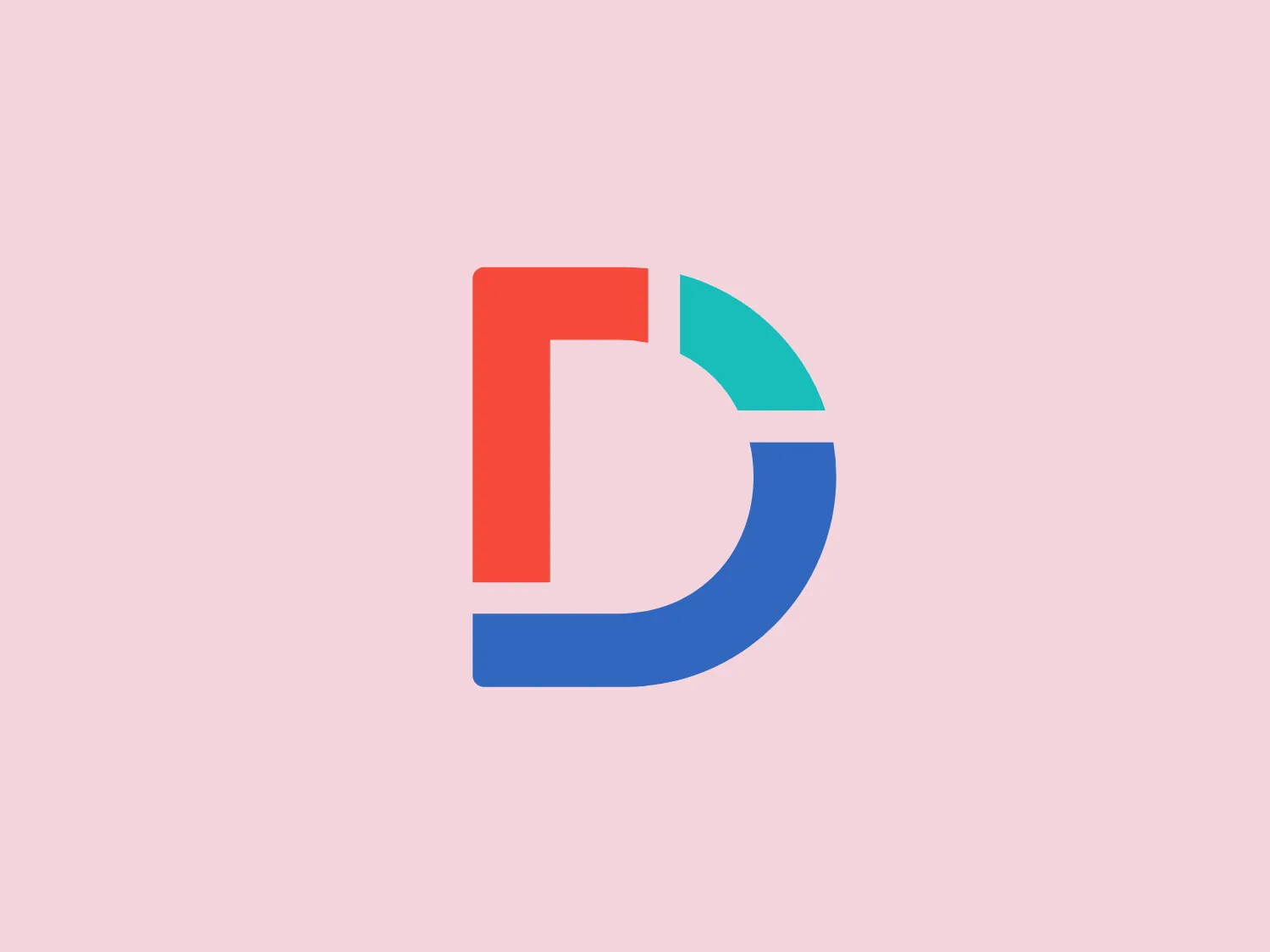 The logo for Displayr showcases a stylized letter 'D' with three distinct segments, featuring bold, flat colors without gradients or textures. The top vertical bar is in red, transitioning to a greenish shade for the curved part, and finishing with blue at the bottom. The design is modern and minimalist, conveying a sense of innovation and succinctness, suitable for a tech company or a digital brand. The separation of colors could also symbolize a process or progression.