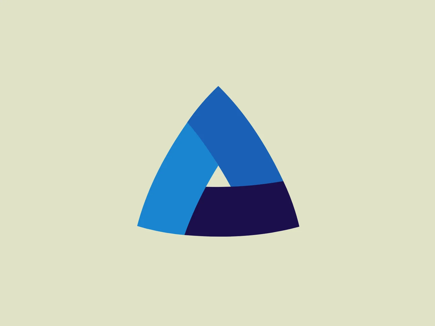The Avalanz logo comprises a stylized, geometric figure resembling an abstract letter "A" or a triangular peak. It is formed from two distinct shapes, with each half in a different shade of blue – a deep navy (almost purple) on the right and a bright, medium blue on the left. The left part features a sharper angle, creating an impression of a shadow or depth, which enhances the 3D appearance of the design. The clean lines and modern color scheme convey a sleek, professional aesthetic for the Avalanz brand.