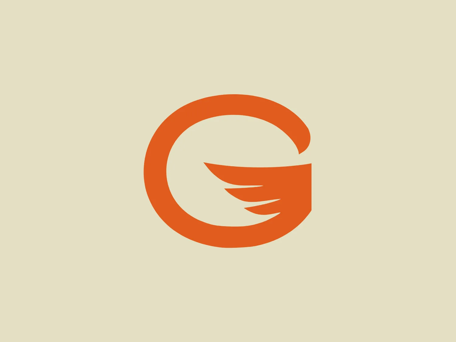 The logo depicted for Gaggle consists of a bold, stylized circular element in orange, with a sweeping, abstract wing-like shape cut out from its right side, conveying motion and dynamism. Its aesthetic is modern and clean, likely suggesting speed, agility, or freedom. The circular form is smooth and unbroken, while the "wing" has layered feather-like segments that give it texture and a sense of elegance. The minimalist design favors simplicity and symbolism over complex detail.