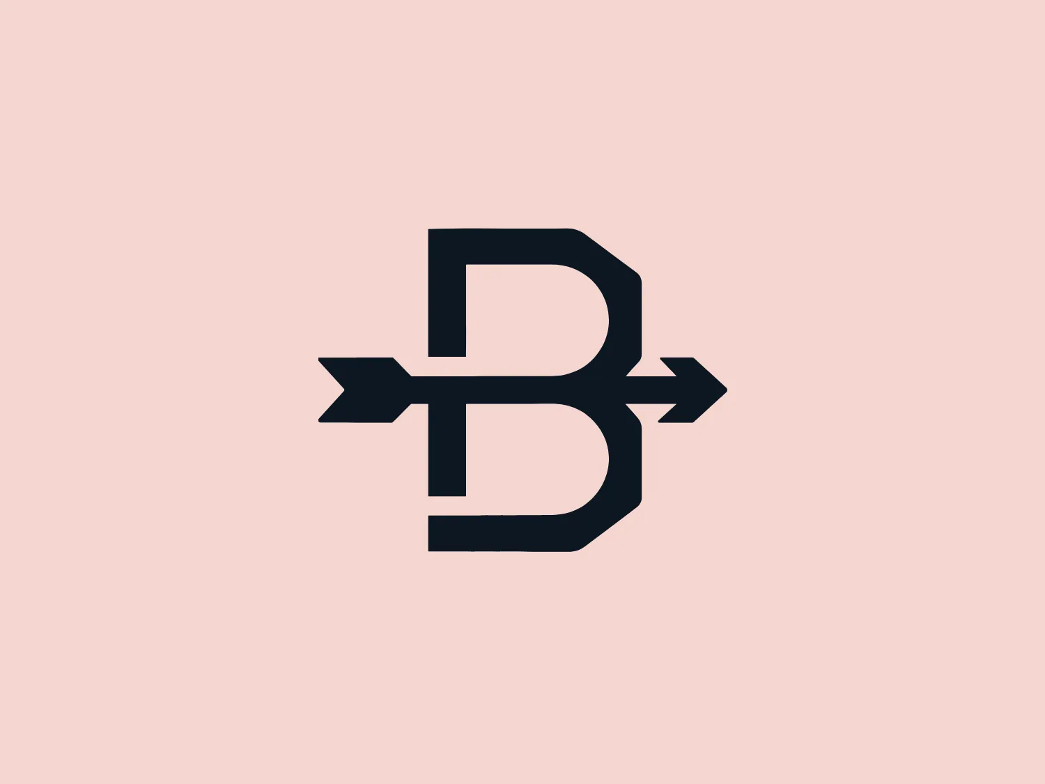 The logo for Bowman Construction Consulting prominently displays a modern and minimalistic uppercase letter 'B' in a dark navy color. The letter is stylized with two vertical bars, and the right bar extends beyond the letter to form arrows pointing in both left and right directions. This design element creates a sense of movement and direction, symbolizing choice and exchange while also playing on the concept of bidirectionality and balance.