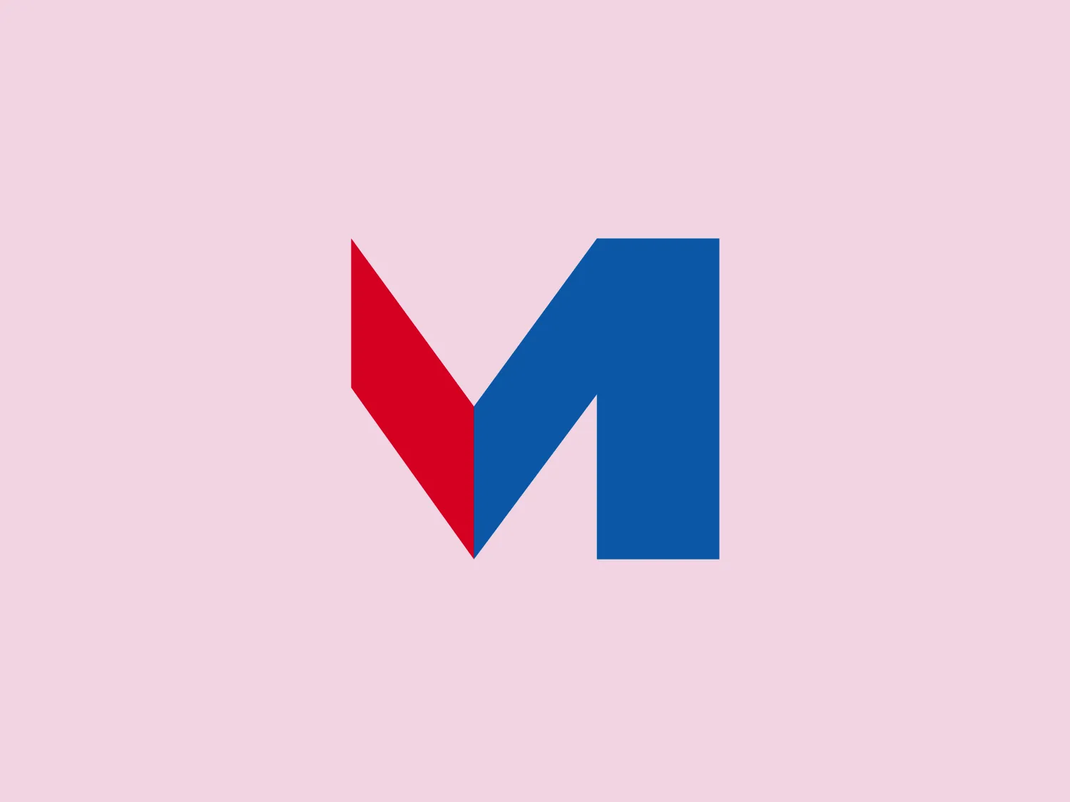 The Micrografx logo features a stylized letter 'M' with clean, sharp lines and bold, solid colors. The vibrant red and deep blue create a striking contrast, while the dynamic and modern look is achieved through geometric shapes and right-angled triangles. The logo's minimalistic and straightforward design communicates a sense of clarity and efficiency.