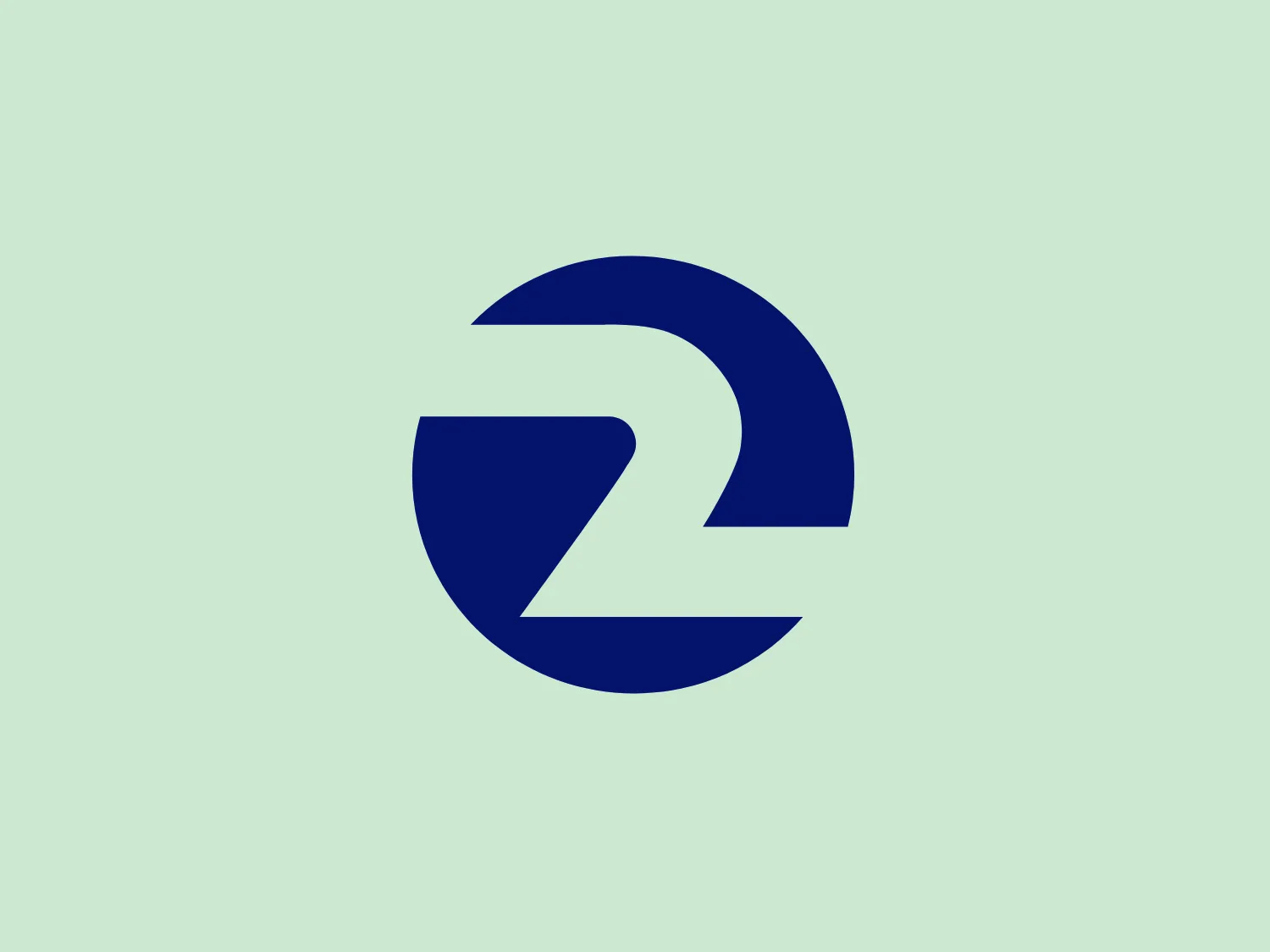 The KTVU FOX 2 logo consists of a bold blue stylized number "2" set within a circle. The "2" is designed with geometric precision, featuring sharp angles and straight lines, giving it a modern and sleek appearance. The circle is not completely closed; it's interrupted by the "2," which suggests forward motion or progress. The color is a deep, solid blue, suggesting trustworthiness and stability. Interesting features include the way the negative space in the "2" interacts with the circle to maintain balance and the overall minimalistic design aesthetic that makes it scalable and easily recognizable.
