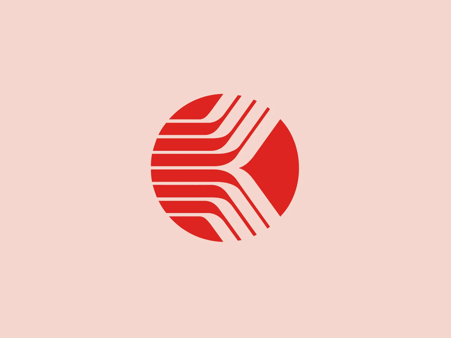 The Kronos logo is a stylized, circular emblem featuring a series of red lines and shapes that create a dynamic sense of motion and energy. The design consists of thick and thin lines that alternate and curve to form a sphere-like appearance, with some lines remaining straight and others curving to suggest a kind of rotation or spinning action. Some areas within the circle are solid red, while others are the color of the background, creating a contrast that enhances the logo's visual appeal. The bold red color gives the logo a strong and lively character, and the abstract nature of the emblem makes it versatile for various branding applications. The overall aesthetic is modern and minimalistic, with a sense of forward movement or acceleration implied by the flowing lines.