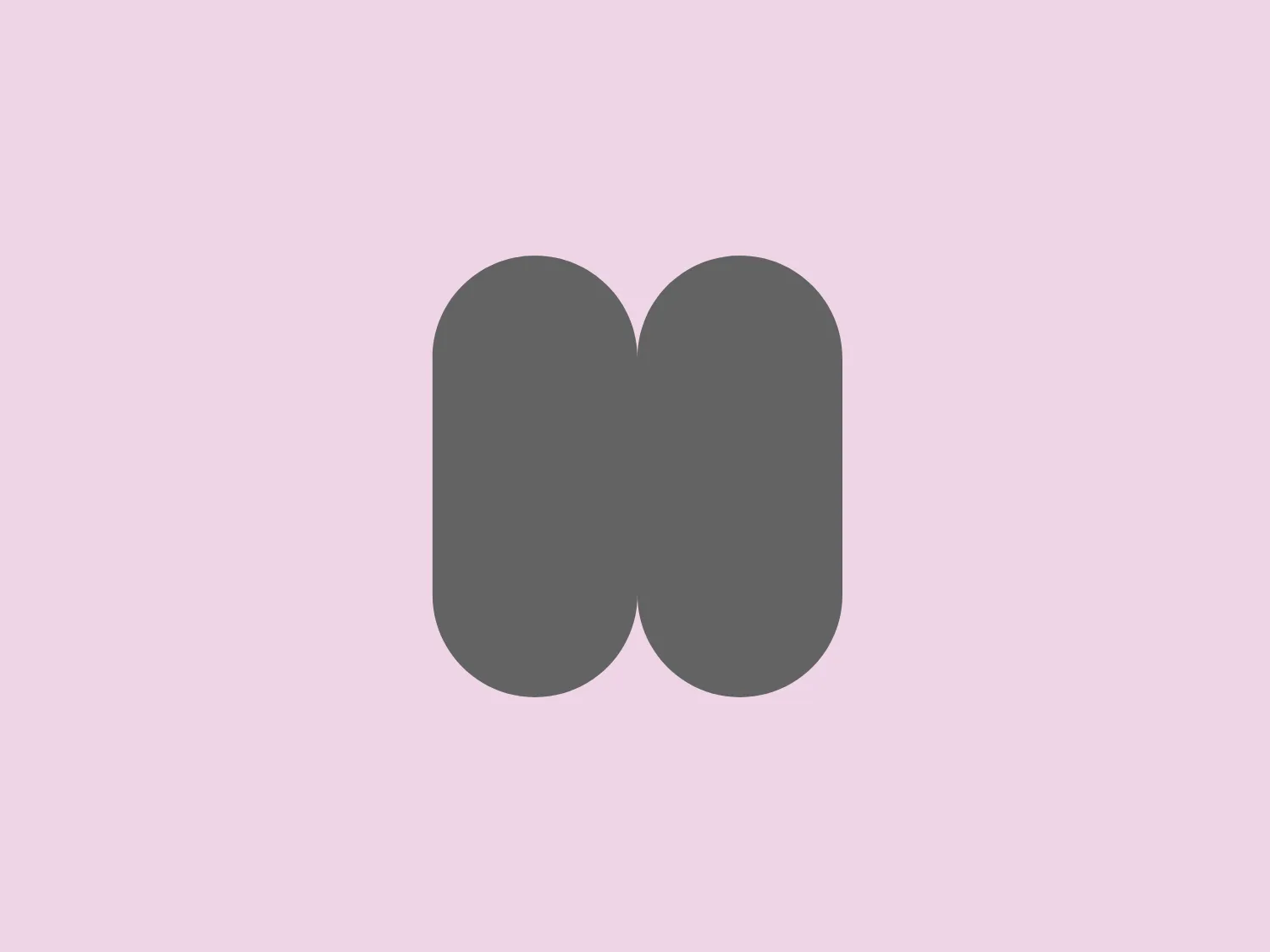The Helder Design logo features a pair of contemporary, minimalist, and bold yellow overlapping shapes, resembling stylized letter "M"s. The simplicity of the design allows for versatile application, while the overlapping area suggests connection and unity.