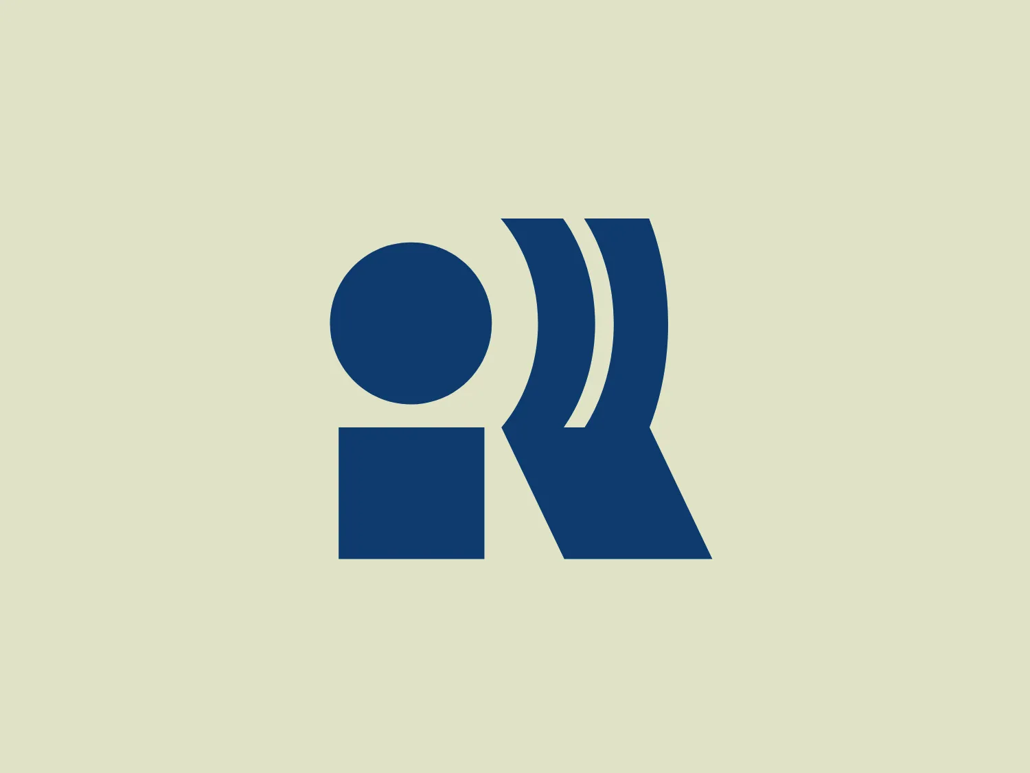 The Rifey TV logo features a stylized representation of letters that appear to be "QR" in a bold sans-serif typeface. The design is geometric and modern, comprising a circle and two square shapes for "Q" and angular ribbon-like elements for "R". The shapes are interconnected, emphasizing unity and connectivity. The color is a deep, rich blue, evoking a sense of professionalism and trustworthiness. The simplicity of the design enables versatility across various media.