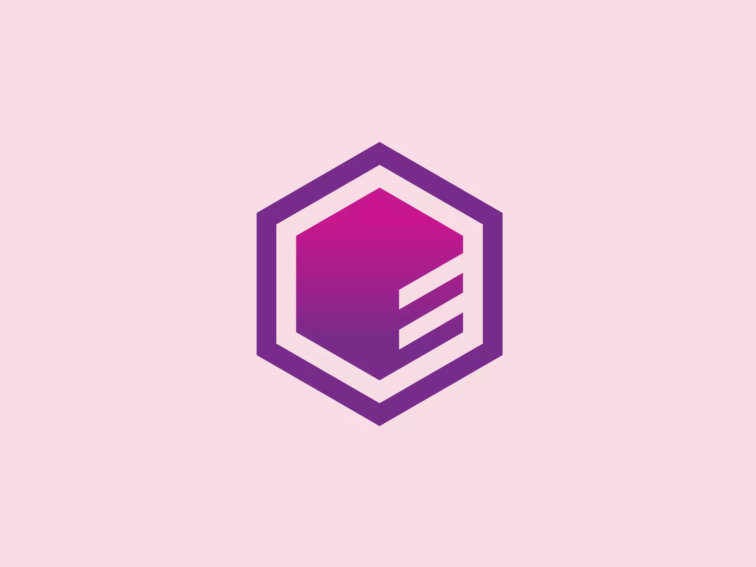 The Entrust logo features a modern and simplified design of a hexagon encapsulating what appears to be a three-tiered structure or letter, resembling an abstract "E". Varying shades of purple create depth and dimension, with the darkest shade outlining the shape and defining the hexagon's edges, while lighter shades fill in the rest, highlighting the internal element. The logo has a sleek, dynamic look with a gradient effect that goes from darker at the bottom to lighter at the top.