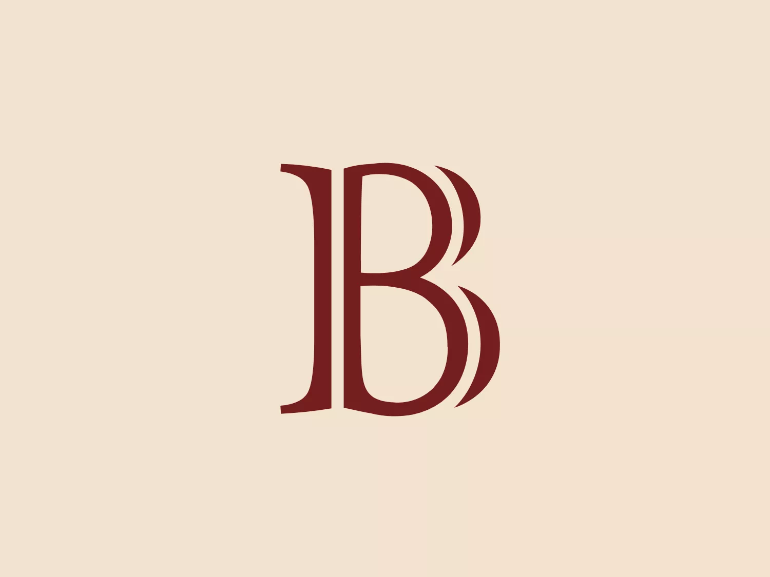 The logo in the image features a stylized letter "B" with elegant curves and sharp serifs, presented in a rich, dark red color. The design aesthetic is modern with a touch of classic elegance, creating a dynamic and professional appearance. The most interesting feature of the Baker Academic logo is the incorporation of negative space within the letter, where a subtle curvature suggests a forward motion or an abstract element, adding depth and sophistication to the design.