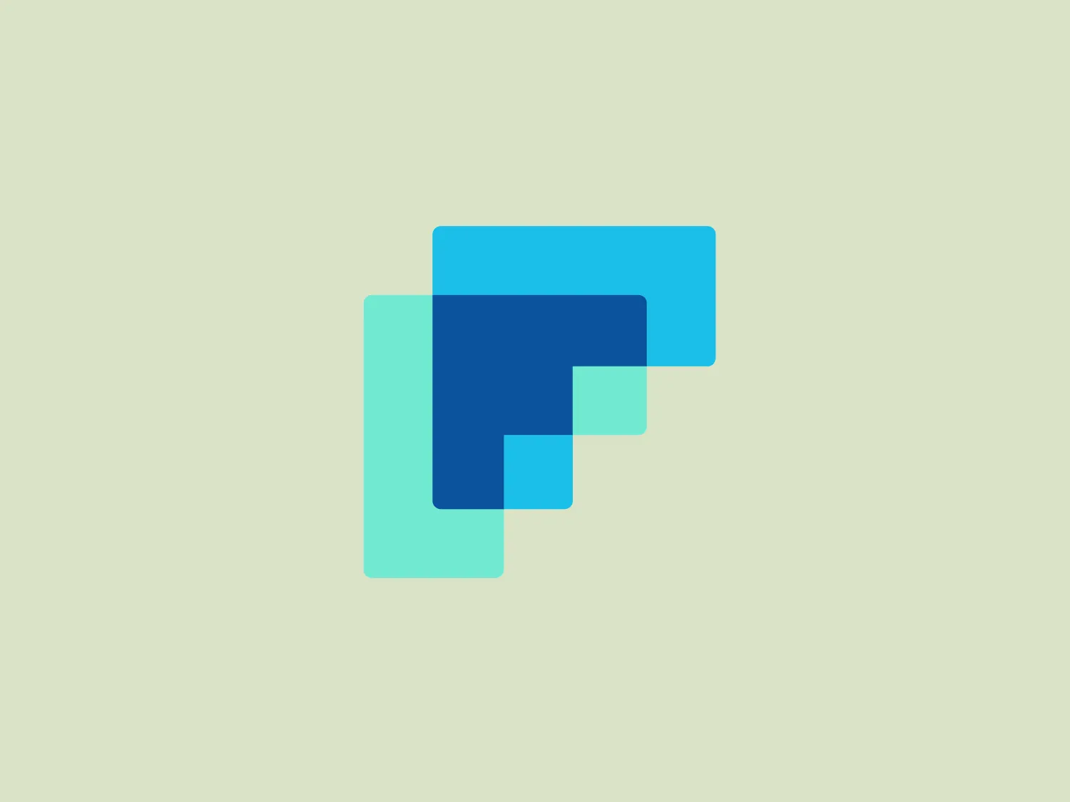 The Fretron logo features a stylized, abstract design consisting of two overlapping shapes that resemble an arrow pointing right or a stylized letter "F". The shapes have rounded corners and are composed of gradient colors that transition from a teal blue at the top left to a lighter blue-green at the bottom right, indicating motion or progress. The overall design aesthetic is modern, sleek, and conveys a sense of innovation and forward-thinking. The gradient gives the Fretron logo a three-dimensional feel, despite its flat design.