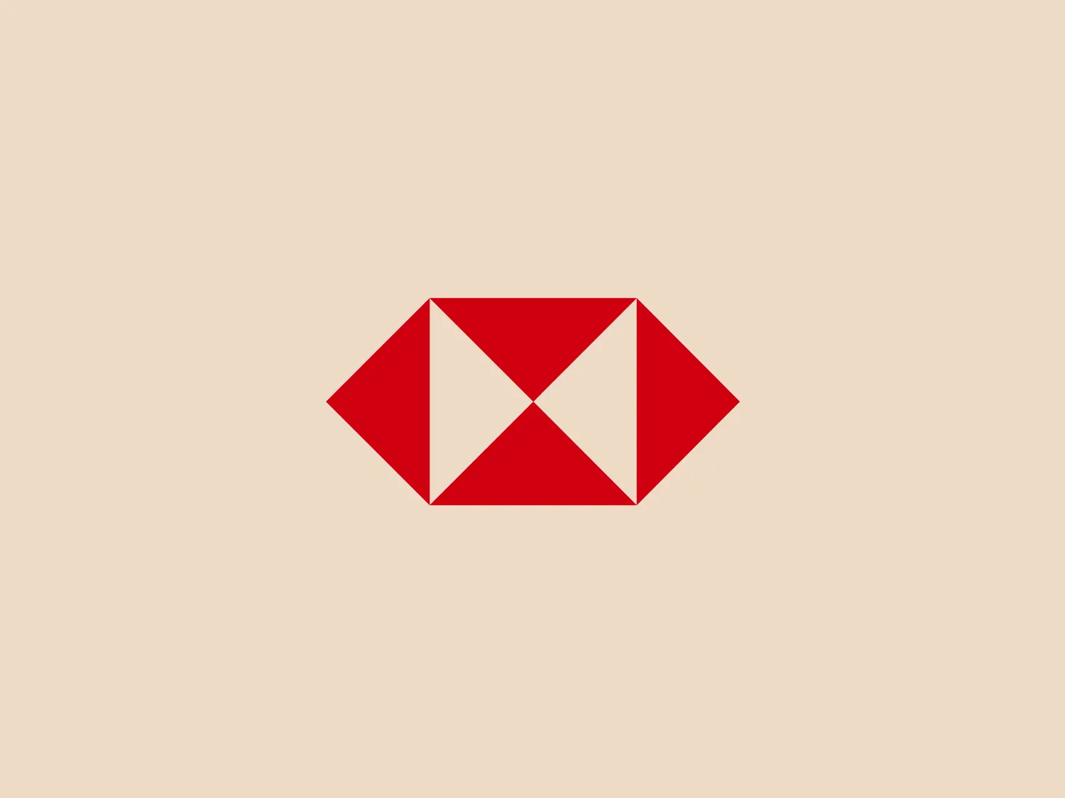 The logo displayed consists of a stylized diamond or gem constructed from a series of red triangles and polygons arranged symmetrically. The solid, bold red color conveys energy and passion. The design has an abstract, modern vibe with clean lines and sharp angles, suggesting precision and innovation. This geometric and vibrant design would stand out well against a neutral and subtle background tone.