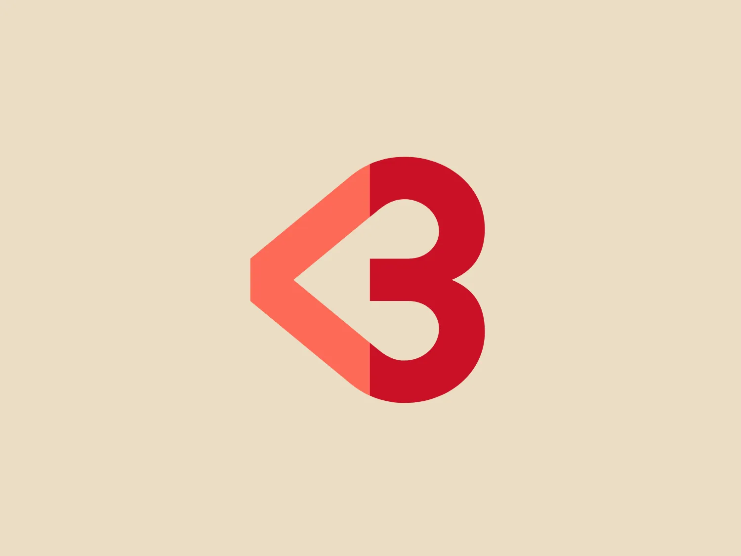 The Betr Remedies logo in the image involves a stylized combination of shapes that form a letter "B." It consists of two primary components: a solid part and an arrow-like cutout. The solid portion is a warm red with a gradient transitioning into a darker shade at the bottom, giving it a three-dimensional appearance. The cutout on the left resembles an arrow or a play symbol, playing on the negative space and suggesting movement or progression. This opening breaks the otherwise continuous shape, adding visual interest and dynamism. The overall design is modern, slick, and appears to imply speed or forward motion, potentially representing a brand that values advancement and innovation.