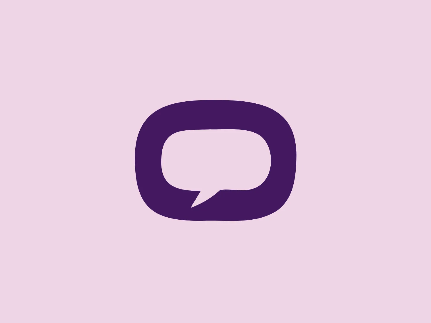 The logo for Olelo showcases a stylized white speech bubble enclosed within a rounded purple rectangle. The speech bubble aligns to the right side and creates a seamless contour with the edge of the rectangle. This design choice has a clean and modern aesthetic and hints at communication, conversation, or messaging services. The color palette of white and purple offers a strong contrast that enhances visibility and brand recognition.