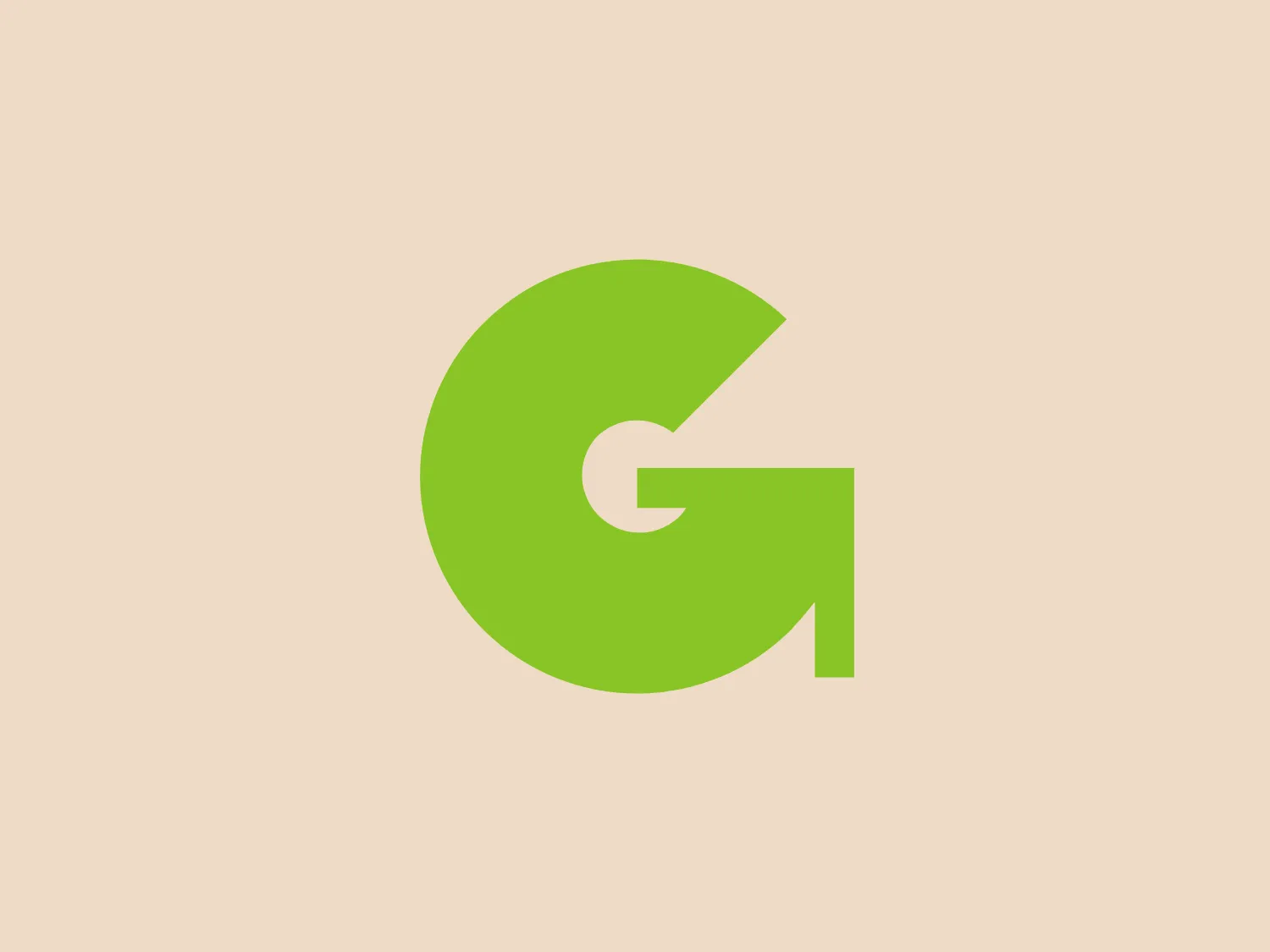 The Diario Gol logo features a bold and circular stylized letter "G" with a modern and minimalist design. The logo incorporates a bright, lime green color that gives it an energetic and fresh look. A negative space creates an arrow pointing right, suggesting movement and direction, while its simplistic design aligns with current design trends.