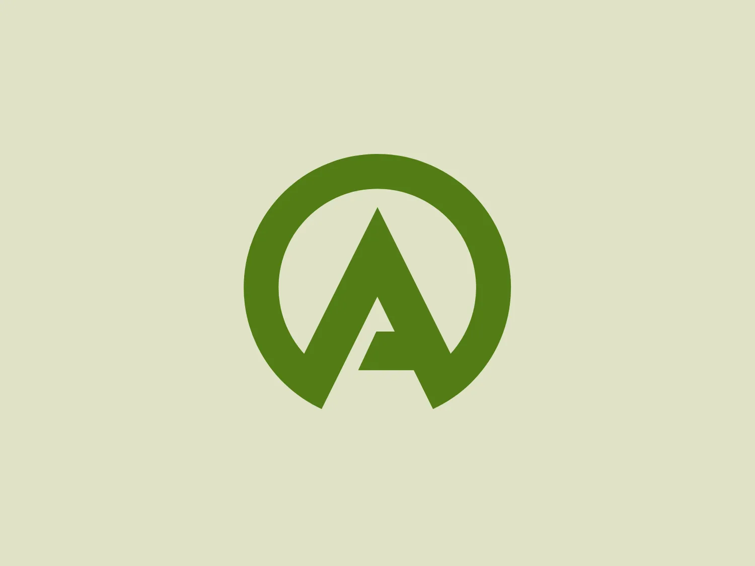 The logo for Agsense showcases a modern, sleek 'A' enclosed within a complete, unfilled circle. The design utilizes a vibrant green color, symbolizing growth and environmental consciousness. The clean lines and precise geometry give the logo a professional and inclusive feel.