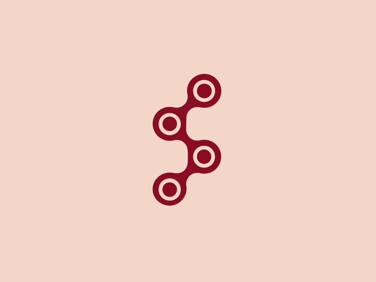 The Seitel Systems logo showcases a modern, minimalist design with a vertical chain of four interconnected circles, all in a deep, rich red color to convey energy and passion. The consistent stroke width creates a fluid, serpentine shape while the smaller white circles at the center of each circle imply depth and focus. With a touch of elegance, the logo symbolizes connectivity or unity, and its sleek aesthetic could imply a technological or biological theme.