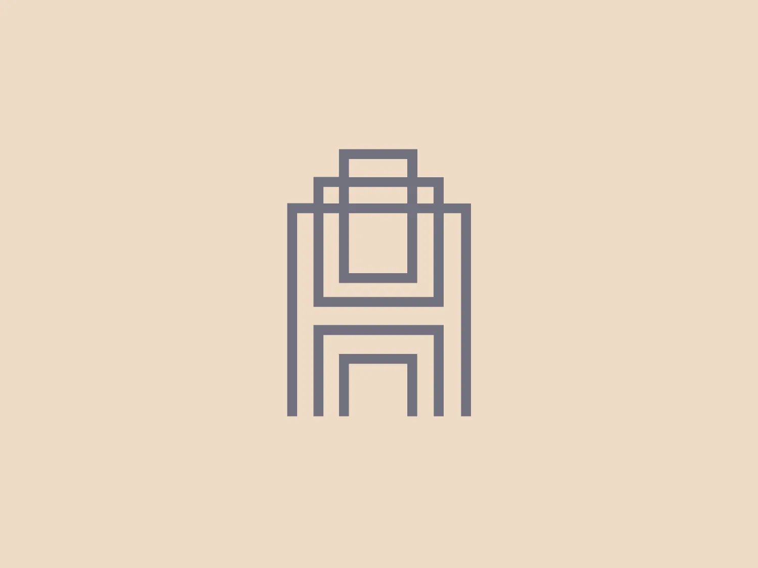 The Armstrong Downes Commercial logo is a monochromatic stylized line art that forms an abstract representation of a building or structure. The design portrays a central rectangle with four lines extending outward from its corners, and features a smaller rectangle on top, suggesting a simplified skyscraper or tower. The lines are even in width, and the aesthetic is minimalist and modern, resulting in an elegant and versatile design.