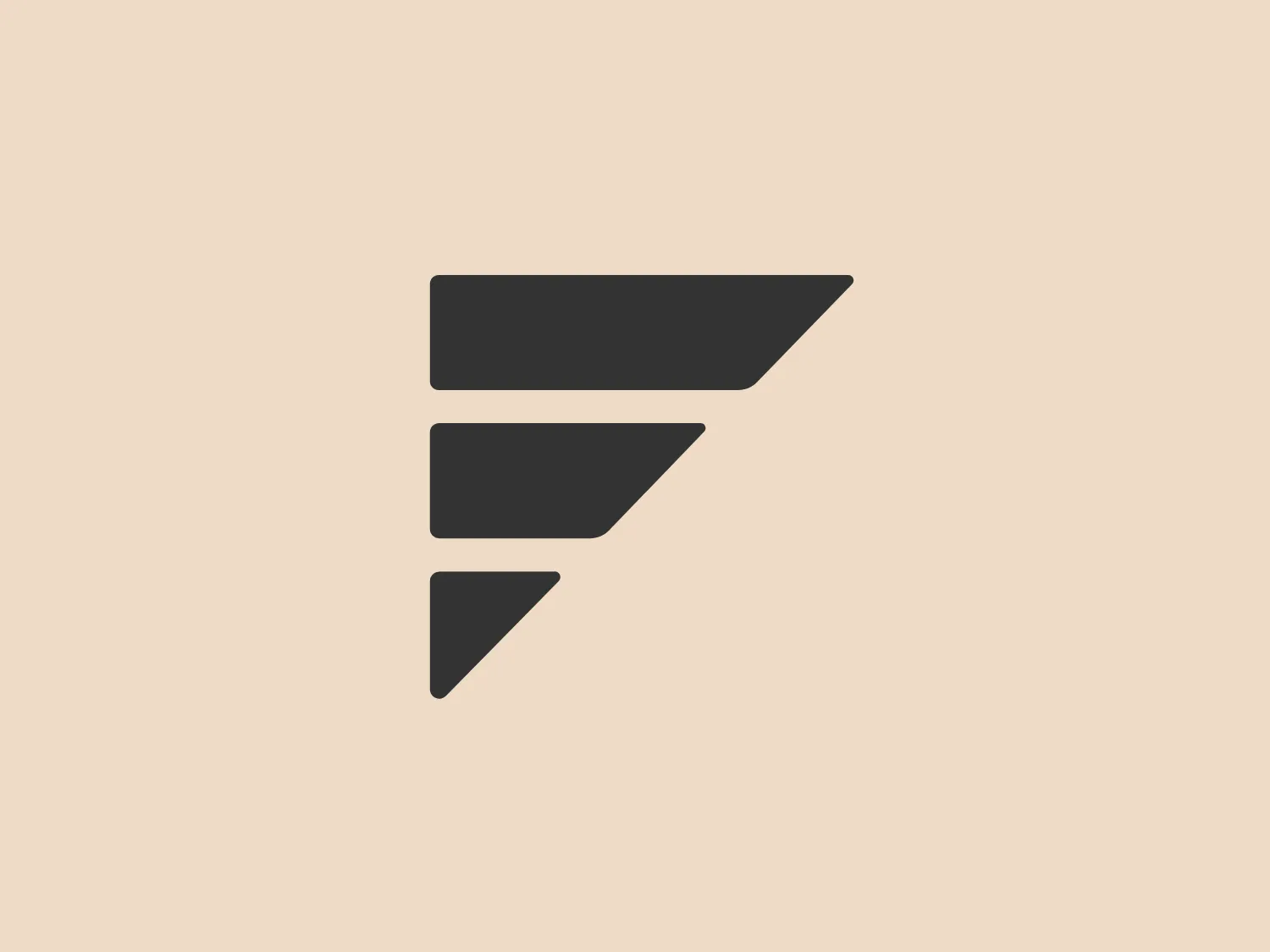 The Firefly Orthoses logo features a stylized, abstract design that resembles three bold chevrons or arrow shapes stacked vertically and oriented to the right. The shapes are uniform in size and taper towards the bottom, conveying a sense of motion or direction. The color is a bright, saturated orange, which grabs attention and adds to the dynamic feel of the design. The overall aesthetic is modern, clean, and implies progression or advancement. The simplicity of the shapes and the lack of additional embellishments make the Firefly Orthoses logo versatile and easily recognizable.