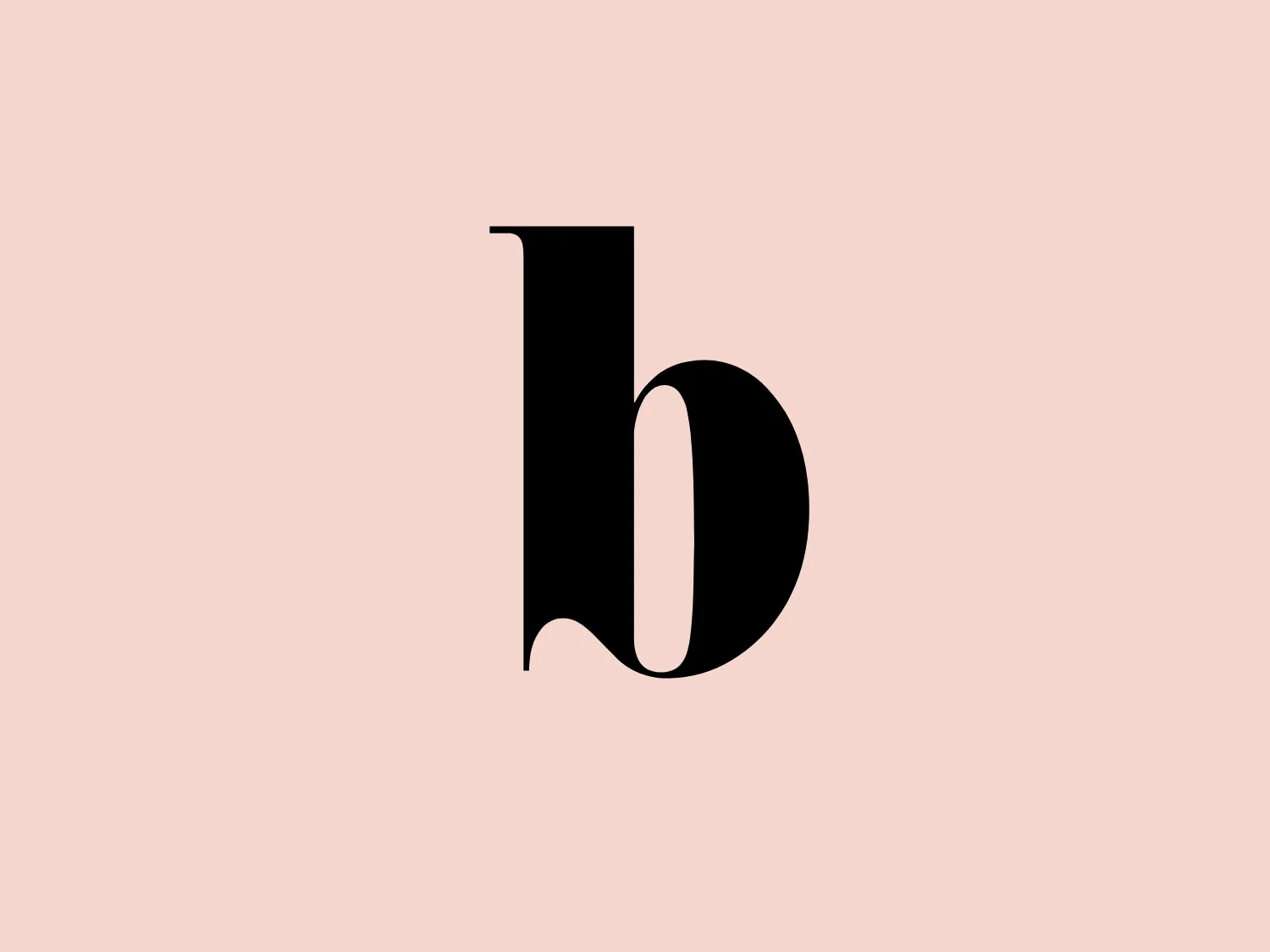 The Borough Press' logo is a modern and minimalist design featuring a lowercase "b". Bold and sleek, the solid black color and curvilinear lines create an abstract and artistic feel. The prominent vertical stroke and pronounced curve offer a clean, sophisticated, and versatile aesthetic, making it visually striking.