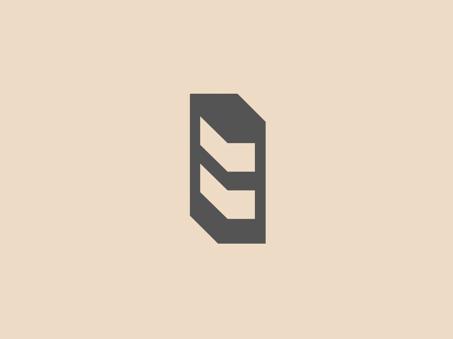 The 8 Bis logo is a stylized monogram or emblem featuring abstract letterforms that can be interpreted as an "E" or a set of layered bars. The design has a minimalistic, modern aesthetic with sharp geometric angles and clever use of negative space to create a sense of depth. The logo utilizes a greyscale palette with varying shades of gray, enhancing the 3-dimensional illusion of the layers. The overall design aesthetic is professional, sleek, and suitable for a range of industries, particularly in the tech or financial sectors, where clarity and precision are valued. For a complementary background, a soft, neutral hue would be ideal to provide sufficient contrast without overwhelming the logo.