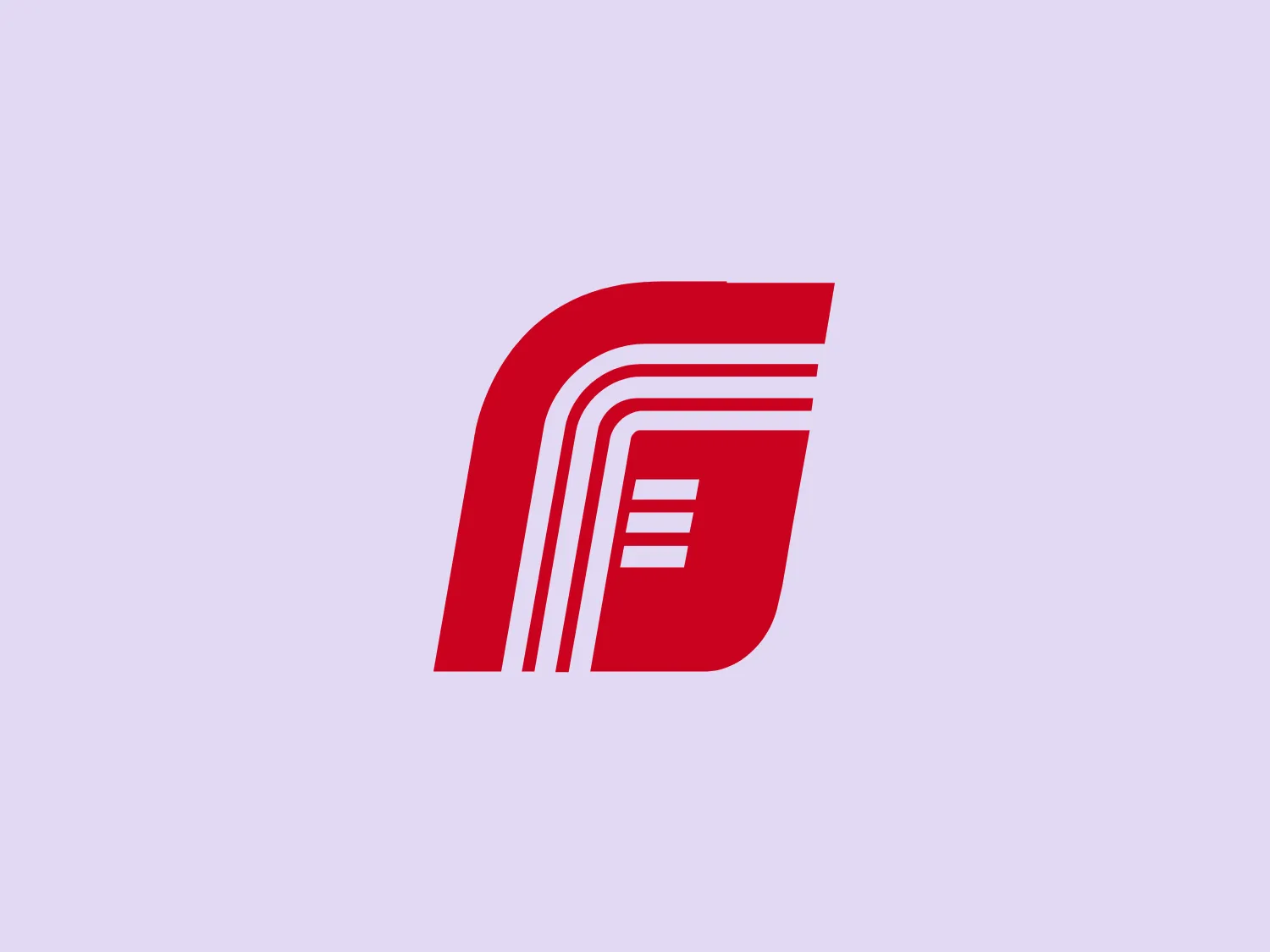 The FAST Technologies logo features a stylized letter composed of bold red lines and shapes, giving it a dynamic and modern appearance. The design consists of curved lines that mimic the motion of a page being turned or a flag fluttering in the wind, evoking a sense of movement and progress. The main body of the logo appears to consist of three overlapping elements, with the negative space forming a distinct, right-angled corner, possibly suggesting a layered or multifaceted nature. It has a solid, flat color with no gradients, shadows, or additional ornamentation, which contributes to its clean and contemporary look. A rectangular block with horizontal lines on the lower part reinforces the association with text or documentation.
