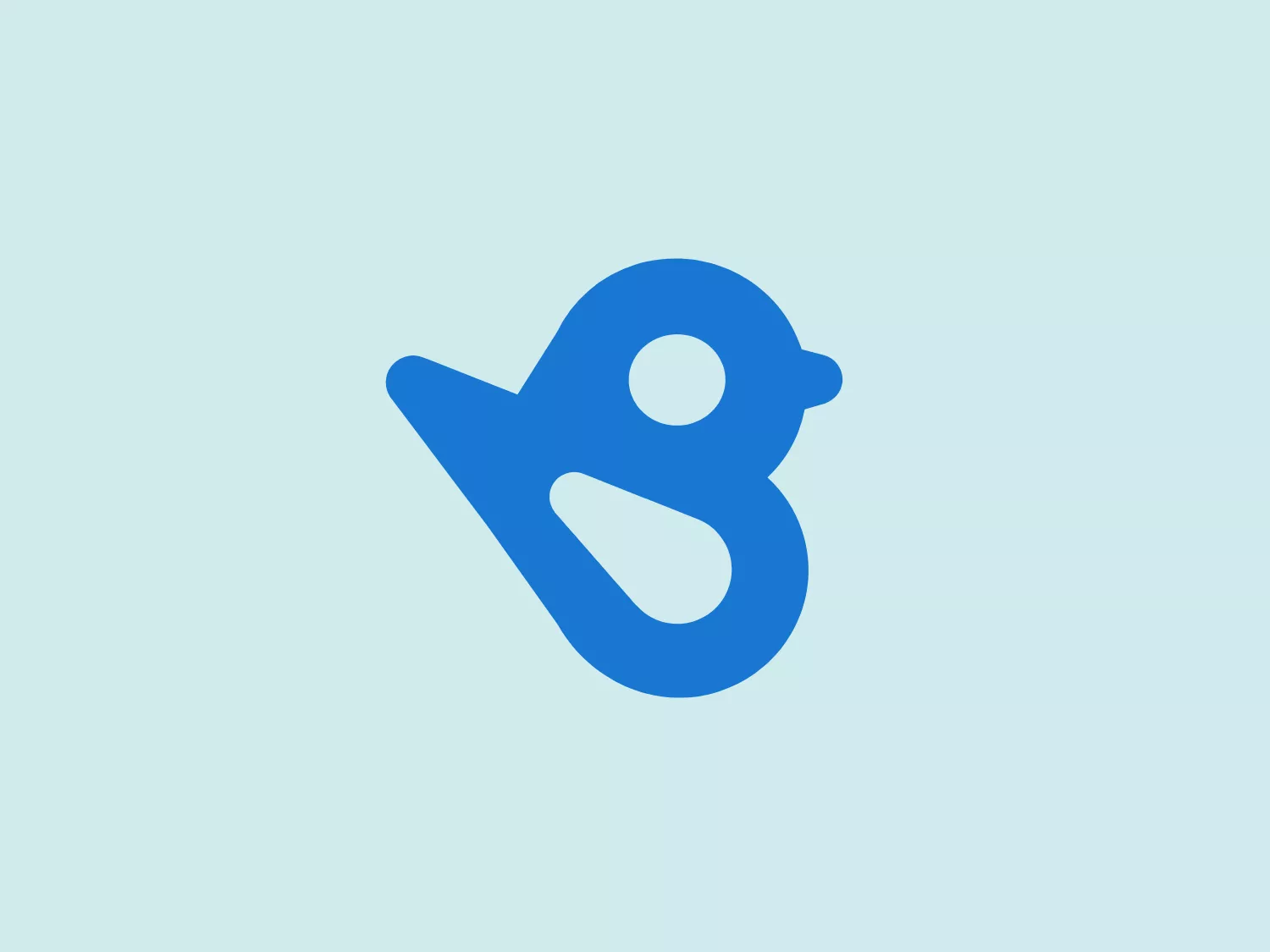 The Birdeye logo features a modern and minimalistic design with a stylized blue bird in profile. The bird's smooth, organic curves convey a sense of motion and freedom, and the eye is represented by a white circle, adding a lively focal point. The negative space within the bird's body resembles a wing or a chat bubble, emphasizing the theme of communication.