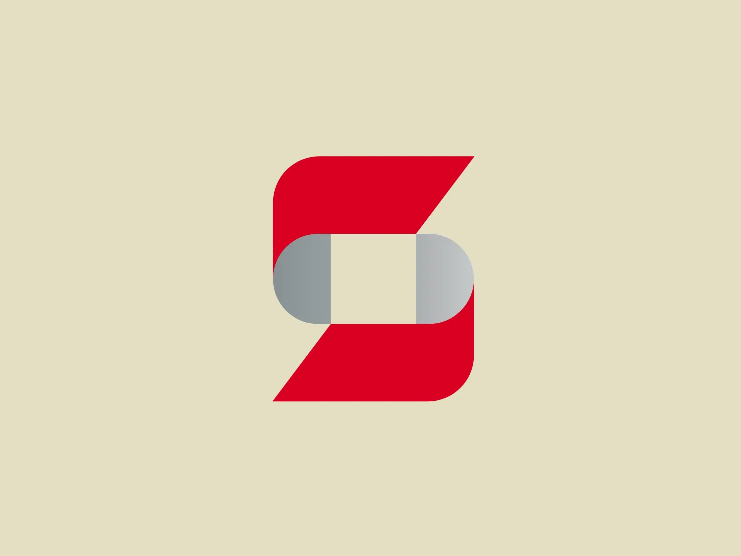 The Shire Graphics logo features a modern and stylized design with two main elements playing with negative space. A red letter 'B' with a solid left side and a sharp cut in the middle creates an illusion of depth. Adjacent to it is a gray shape resembling a stylized letter 'S'. The interplay between the red and gray shapes forms the central part of the design, with the 'S' utilizing the negative space to seamlessly complete the 'B' shape. The overall aesthetic is sleek, clean, and carries a digital or tech vibe.
