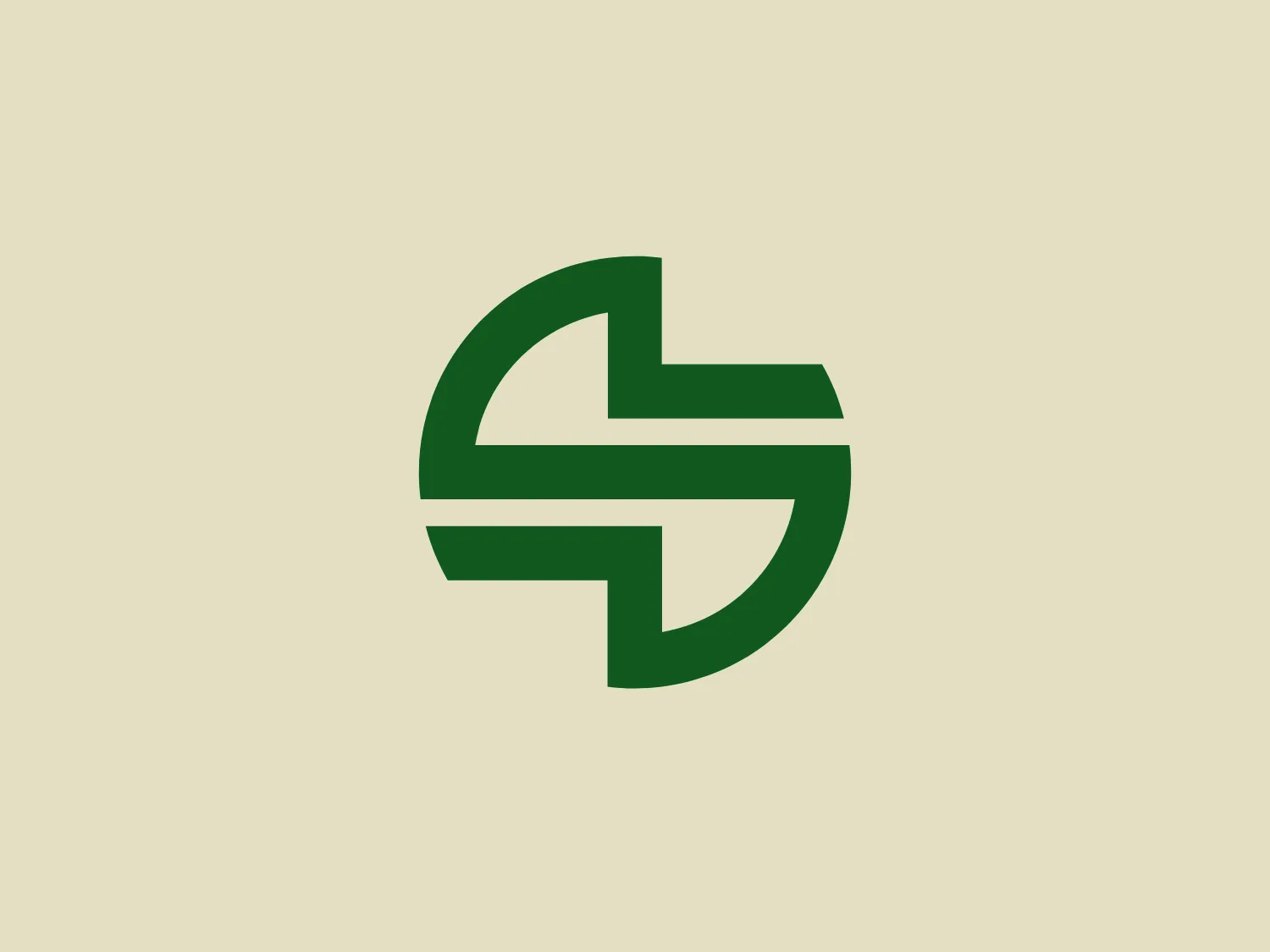 The Sekerbank logo is a stylized emblem composed of bold, abstract shapes forming a circulate figure that appears to be a fusion of the letters "S" and "P" or a dynamic, interconnected design. The color scheme is a solid, deep green, adding to the logo's professional and clean appearance. The thick, sleek lines curve smoothly to create a sense of movement and continuity within the design, suggesting innovation and progressiveness. The whitespace within the shapes enhances the logo's three-dimensional effect and modern look.