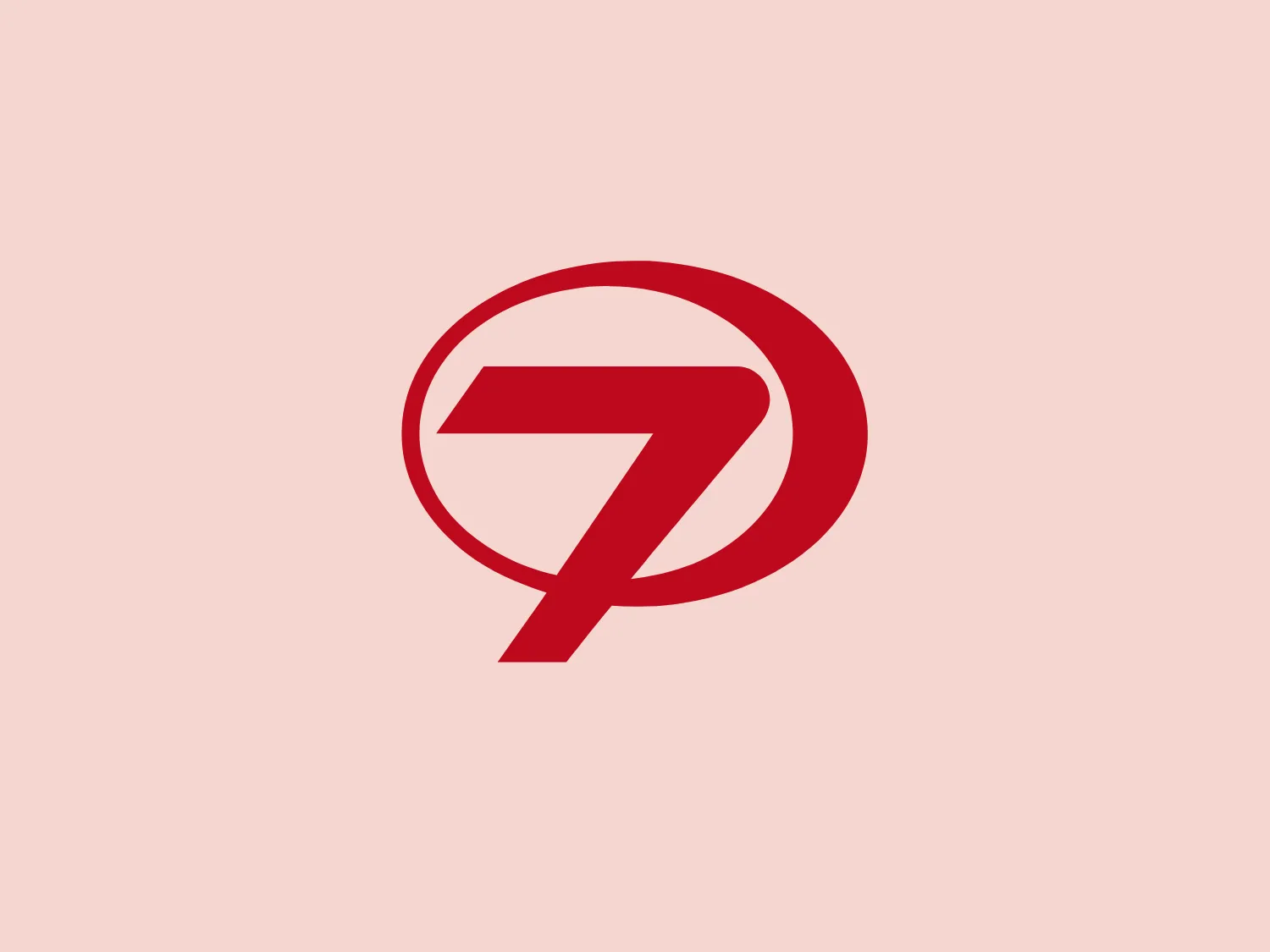 The logo in the image depicts a stylized letter "P" inside an implied circular boundary, creating a dynamic and modern look. The design features bold, curved lines with a striking red color (#FF0000) that evokes energy and passion. The "P" is designed with simplicity for versatility in various applications, while its distinctive shape ensures brand recognizability. The negative space within the circular frame mimics the curvature of the letter, reinforcing the logo's cohesive design aesthetic. Hexcode: #F7DED6
