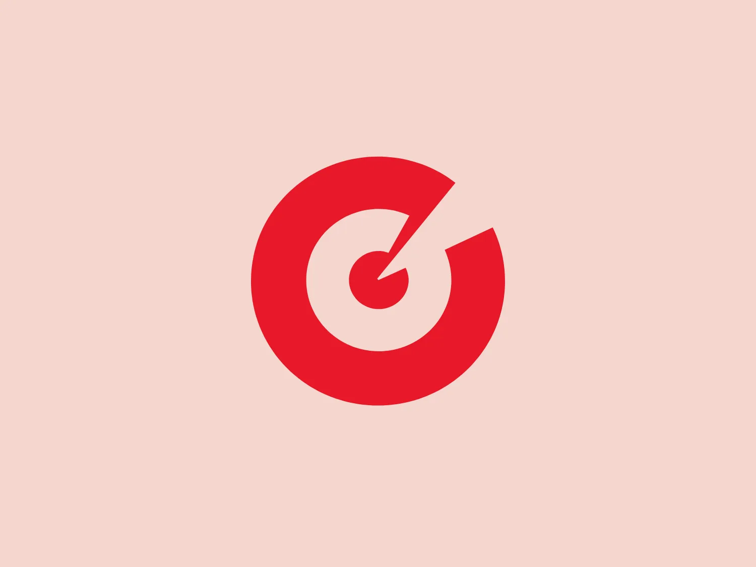 The Bonial logo features a geometric design with a bold red circle enveloping a white swirl leading to a smaller white circle at the center. This gives the impression of a target or abstract representation of an eye or a spiral. The aesthetic is modern and minimalistic, utilizing negative space within the swirl to create dimension and visual interest. The white and red color scheme is striking and conveys a sense of energy and precision.