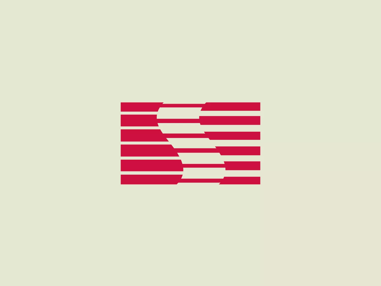 The Saleen logo is a stylized, dynamic representation of the letter 'S'. It features vibrant red and white horizontal stripes that form the letter 'S' through its segmentation. The design exudes a modern and abstract feel while conveying a sense of movement and energy, with a subtle hint of speed or progressiveness.