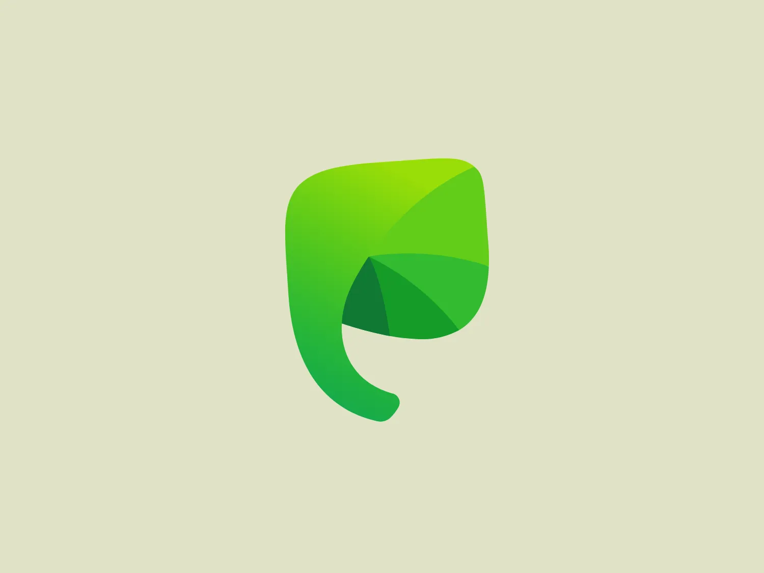 The Entrar logo is a stylized, abstract representation of a leaf. It features geometric facets that give it a modern feel and predominantly includes shades of vibrant green, with lighter and darker tones creating depth and highlighting the faceted design. The shape is reminiscent of a natural leaf, folded at its tip, suggesting growth, renewal, or eco-friendly themes. The overall aesthetic is clean, energetic, and well-suited to brands emphasizing nature, sustainability, or innovation.