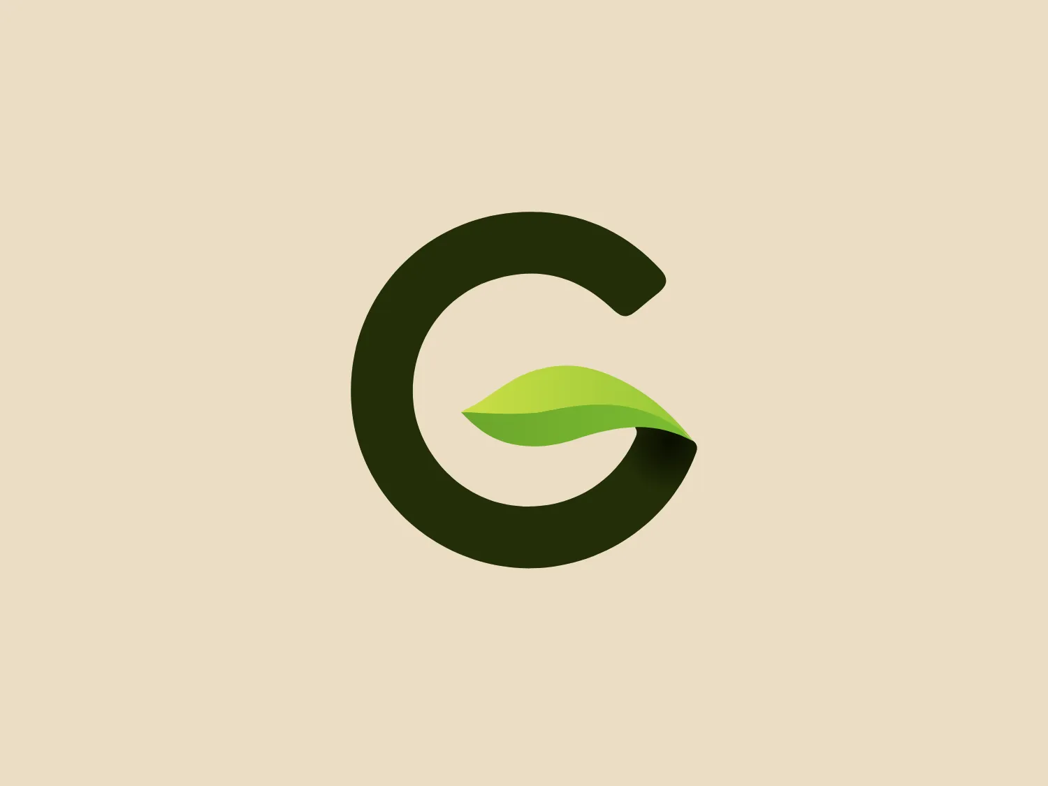 Golden Boy Foods' logo is a modern and stylized letter "G" composed of two green tones. The darker green shapes the strong and bold body of the "G", while a lighter green leaf-like shape elegantly overlaps the letter's lower end, suggesting a focus on eco-friendliness or nature-inspired branding. The design is clean, with a smooth and rounded typeface that contributes to a contemporary and organic aesthetic. Given the green elements of the logo, a neutral and light background would complement it well.