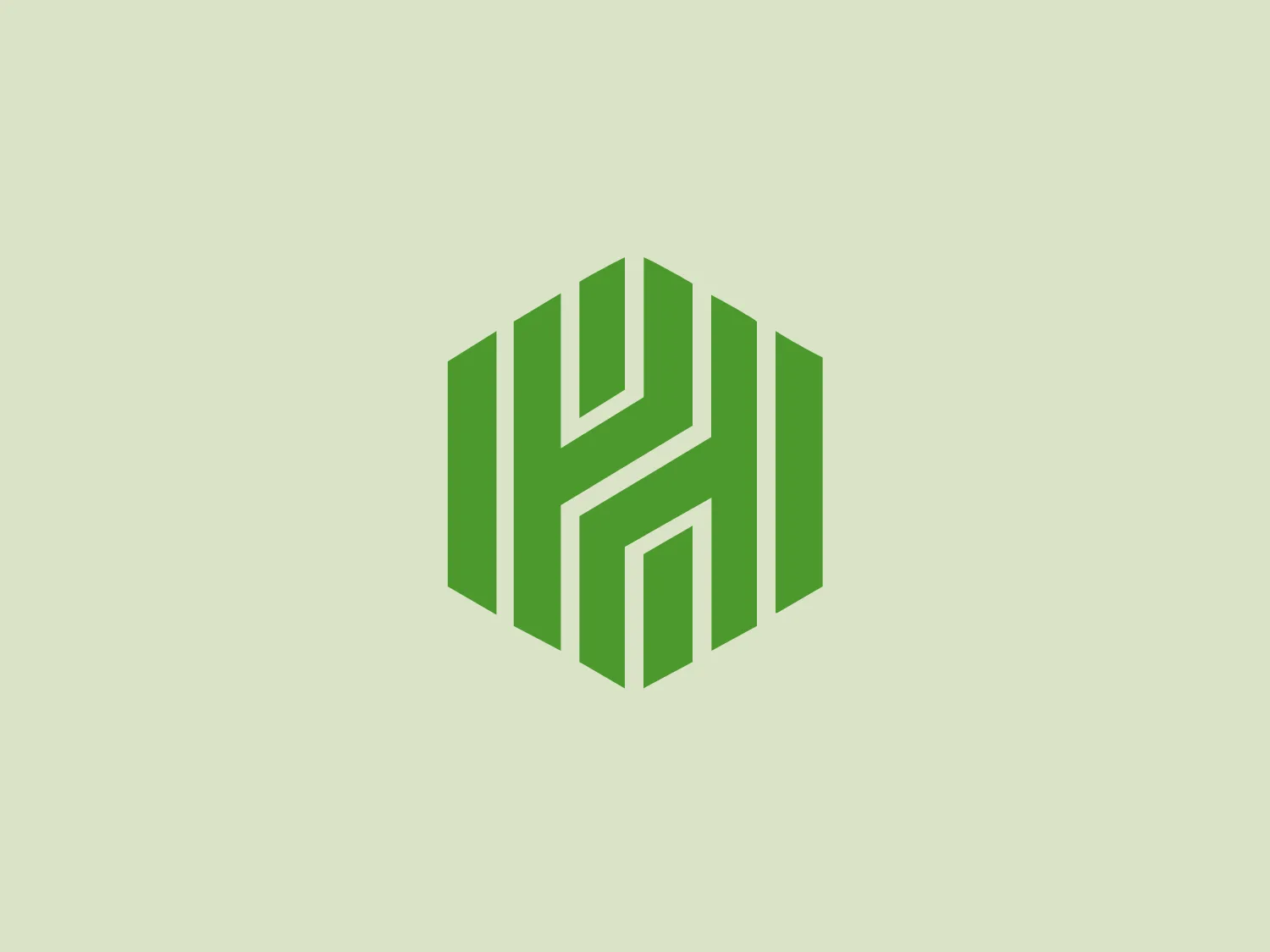 The Huntington logo is a stylized, abstract design featuring a combination of vertical and diagonal lines forming what appears to be a monogram or symbol within a hexagonal shape. The primary color of the design is a vibrant shade of green, which conveys a sense of growth, freshness, or eco-friendliness. The lines within the hexagon are evenly spaced and create a dynamic sense of movement, while also invoking a sense of stability due to the geometric precision. The overall aesthetic is modern, clean, and would likely appeal to a contemporary audience looking for a sleek and straightforward brand identity.