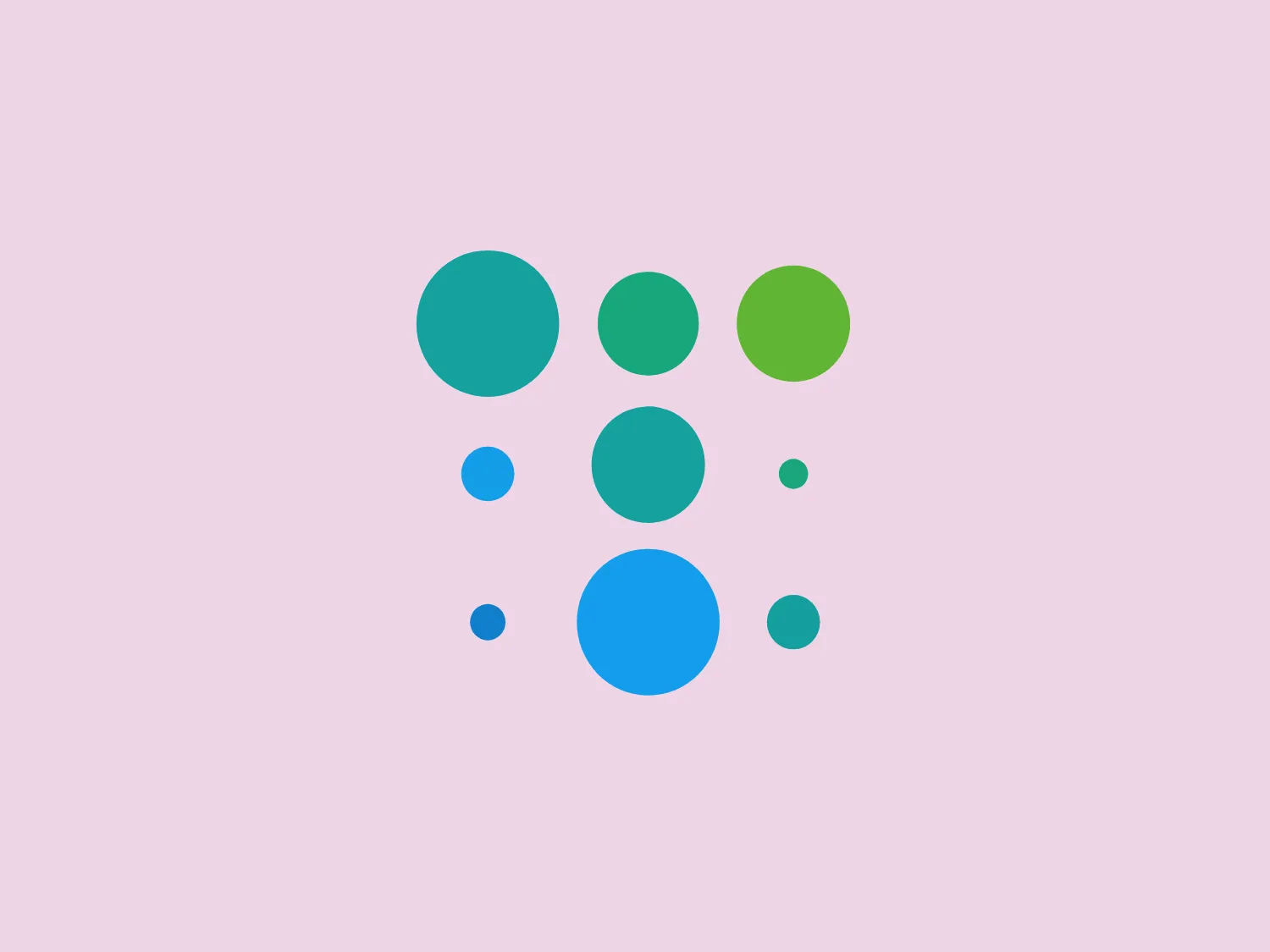 The Thuenen logo is a modern and simplistic design featuring a cluster of circles in various sizes arranged to form a dynamic and organic shape. The color palette includes shades of green and blue, with the largest circle being a vibrant teal blue and the rest ranging from a lighter sky blue to sea green, evoking a fresh and cool feeling. This abstract arrangement of circles could suggest a natural element like bubbles or molecules, imparting a sense of fluidity and interconnectedness. The design is clean and minimalistic, likely conveying innovation or growth.