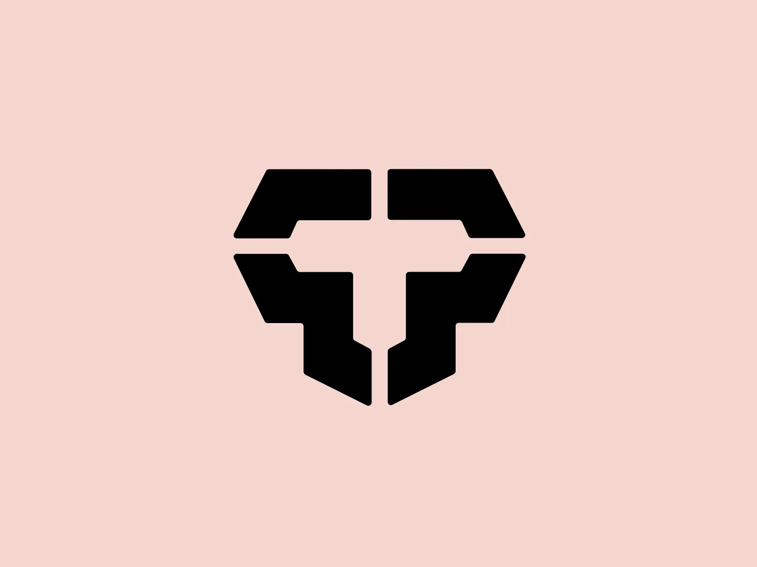 The Tactics logo features a bold, geometric design with black angular elements creating a sense of depth and dimension. The shapes form a stylized, symmetrical emblem resembling a shield or abstract symbol. The overall modern aesthetic, with a clean and minimalist approach, makes it versatile for various applications. The design solely utilizes black, emphasizing its strength and simplicity.