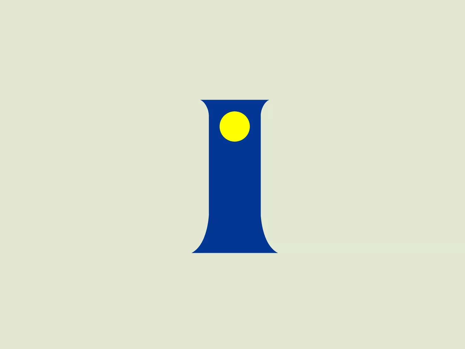 The Isetan logo features a stylized letter "I" with modern aesthetics, showcasing a deep, rich blue color with solid, vertical lines that taper slightly inward towards the top and bottom. A bright yellow circle within the "I" adds contrast and interest, potentially symbolizing energy or completeness. The use of primary colors enhances the boldness of the design.