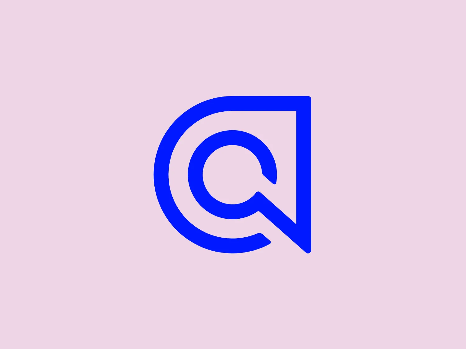 The Algolia logo consists of a stylized letter that combines elements of both 'C' and 'Q' within a single, continuous design. The character is rendered in a bold, bright blue color with clean, slick lines, indicating modernity and sleekness. There are no additional embellishments, making the logo straightforward and easily recognizable. Its simplicity allows for versatile use across various mediums. An encoded element of the design is that the 'Q' tail seamlessly integrates with the 'C', creating a unified symbol. Given the blue color of the Algolia logo and the desire for contrast and readability, a light background would be most suitable.