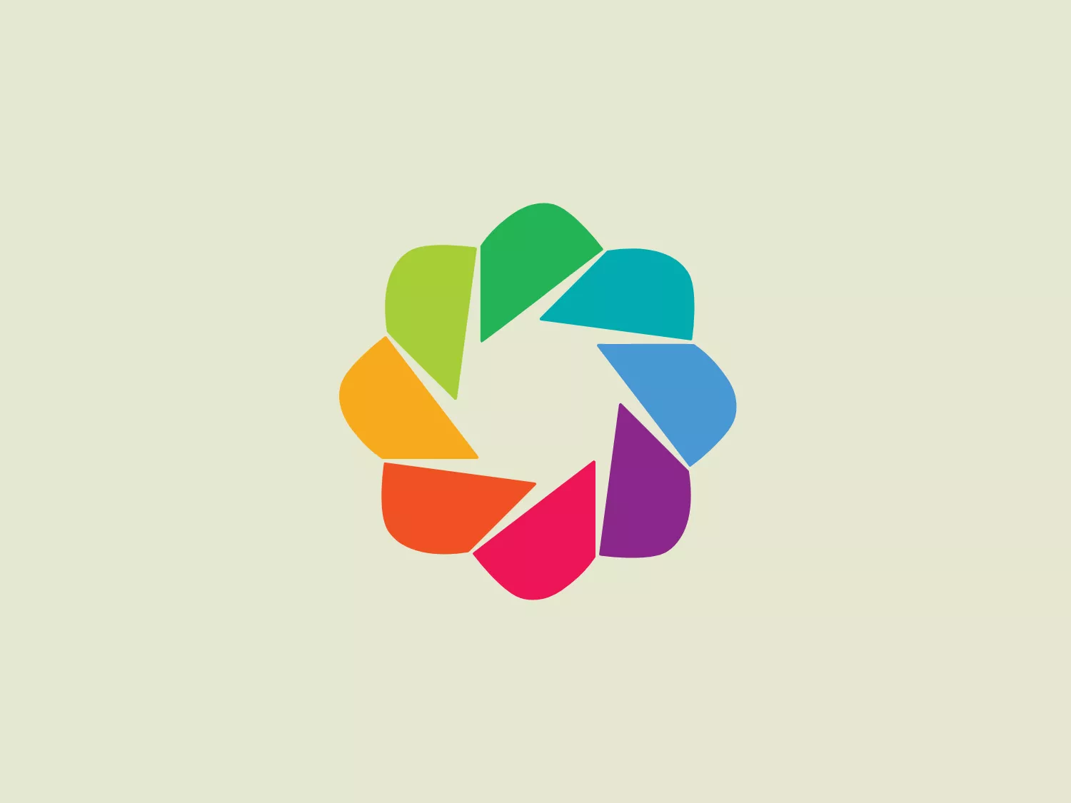 The Bokeh logo is a stylized circular symbol composed of overlapping, abstract leaf shapes in a variety of vibrant colors. The transition through the color spectrum conveys diversity and inclusion. The design suggests a connection to nature or growth and exudes a modern, clean aesthetic with possible connotations of sustainability, unity, or creativity.