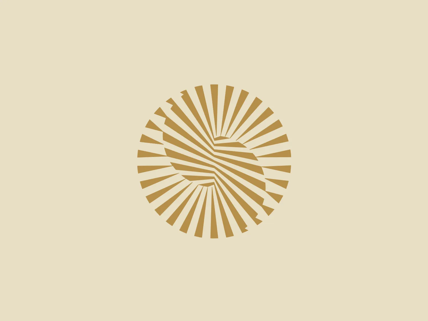 The Shaw Prize logo features a circular design composed of multiple golden linear elements radiating outwards, creating the illusion of a sunburst or a spinning motion. At the center, these lines converge to form a stylized, abstract shape resembling the letter "S" or a winding path, suggesting movement or a journey. The logo has a dynamic and modern aesthetic with a clean, minimalist approach, using negative space effectively to enhance its focal point. Given the gold tones in the logo, a neutral yet contrasting background would complement it well.