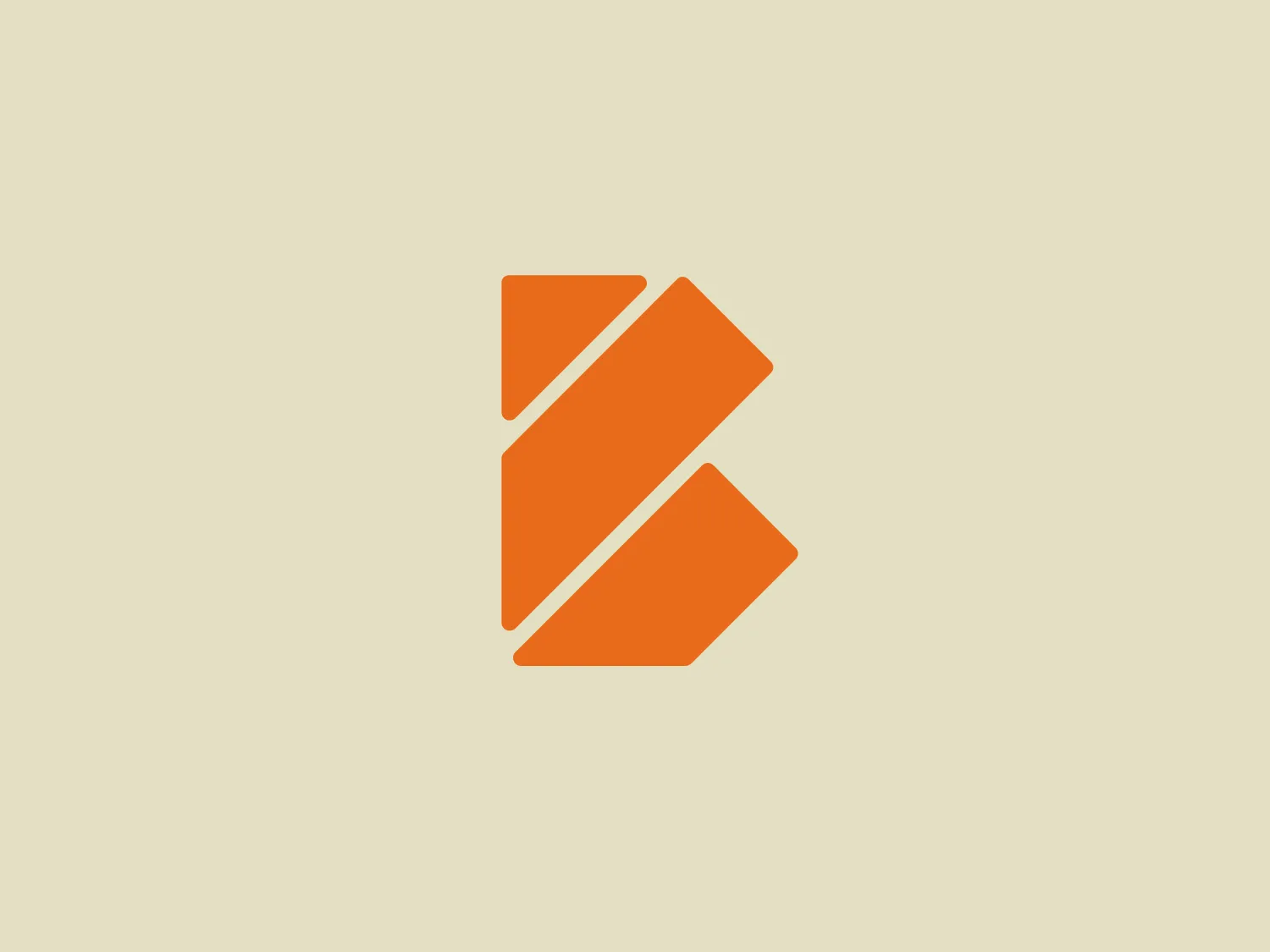 The British Steel logo features a stylized, geometric design consisting of three overlapping rhombus shapes, creating a three-dimensional effect. The logo's stripped-back, modern aesthetic is complemented by its simplistic use of shape and a solid, bright orange color that evokes vitality and energy. The arrangement and interlocking of the rhombus shapes suggest motion and interconnectivity, while the clean lines and absence of additional embellishments contribute to a sleek, contemporary feel, making it versatile for various branding applications.